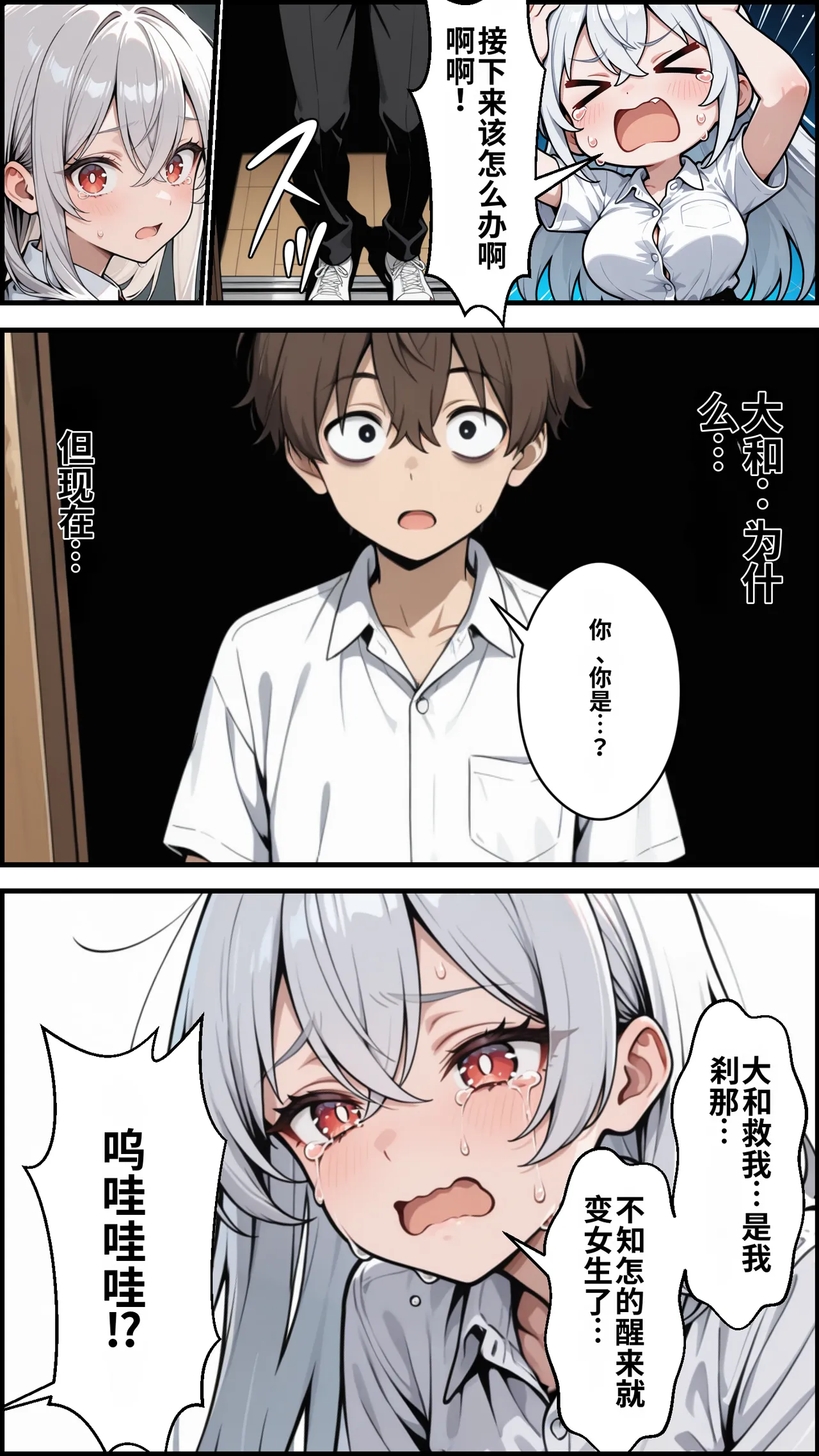 [ かにたま堂]幼馴染をTSさせたので彼女共々堕とす話[AI Generated] Page 11