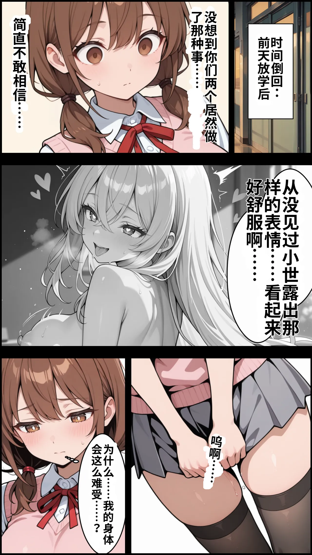 [ かにたま堂]幼馴染をTSさせたので彼女共々堕とす話[AI Generated] Page 115