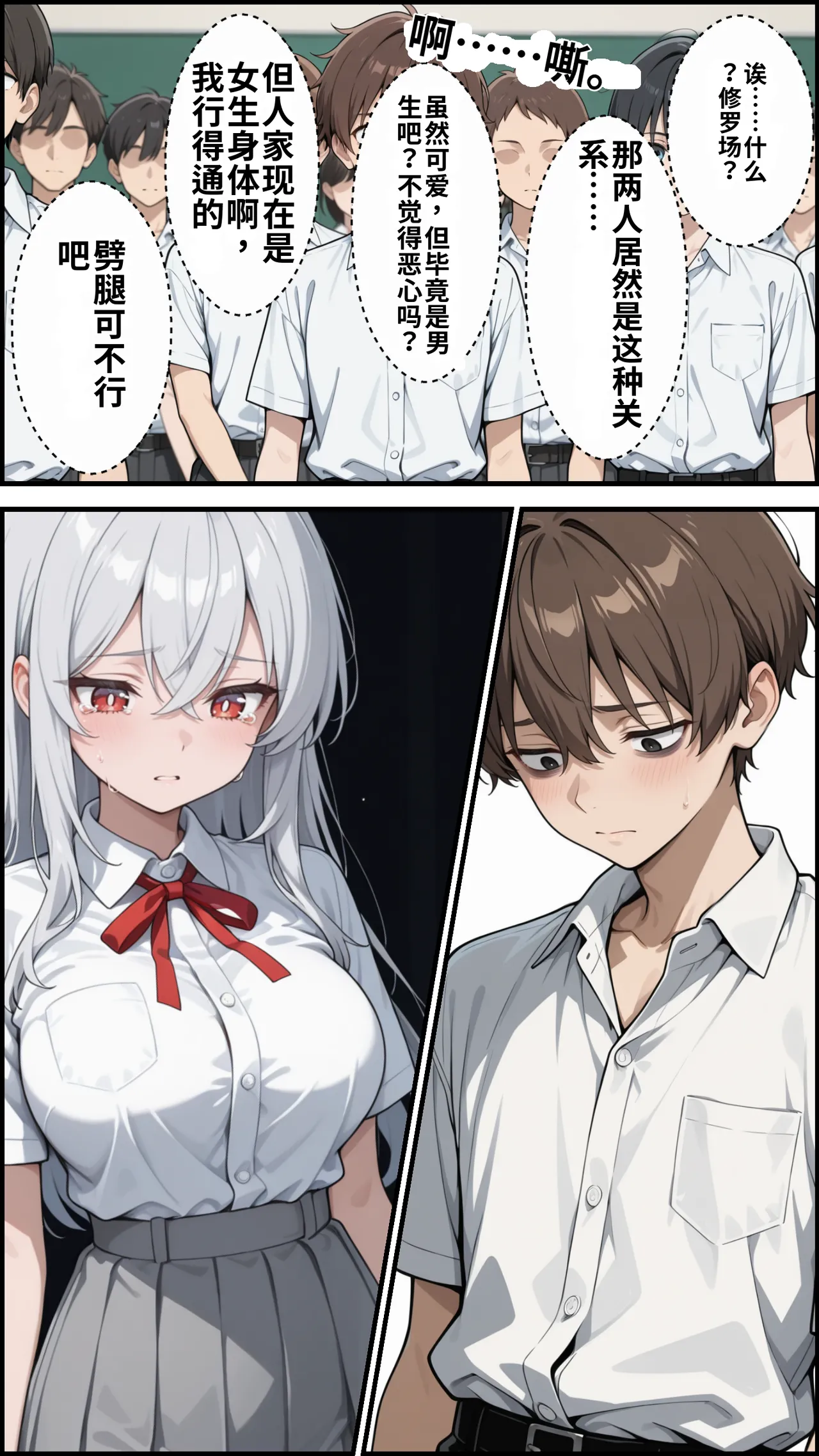 [ かにたま堂]幼馴染をTSさせたので彼女共々堕とす話[AI Generated] Page 129