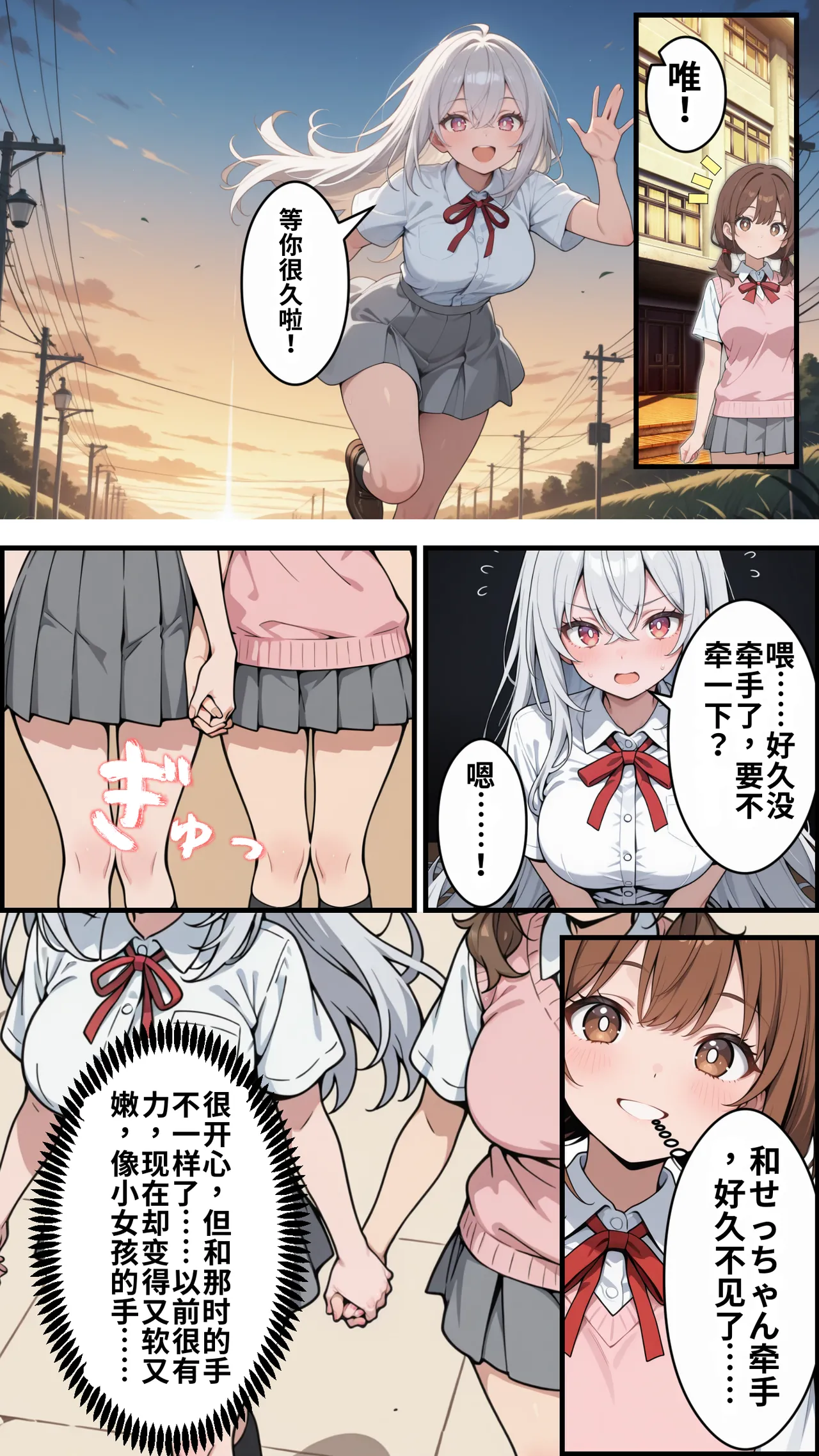 [ かにたま堂]幼馴染をTSさせたので彼女共々堕とす話[AI Generated] Page 135