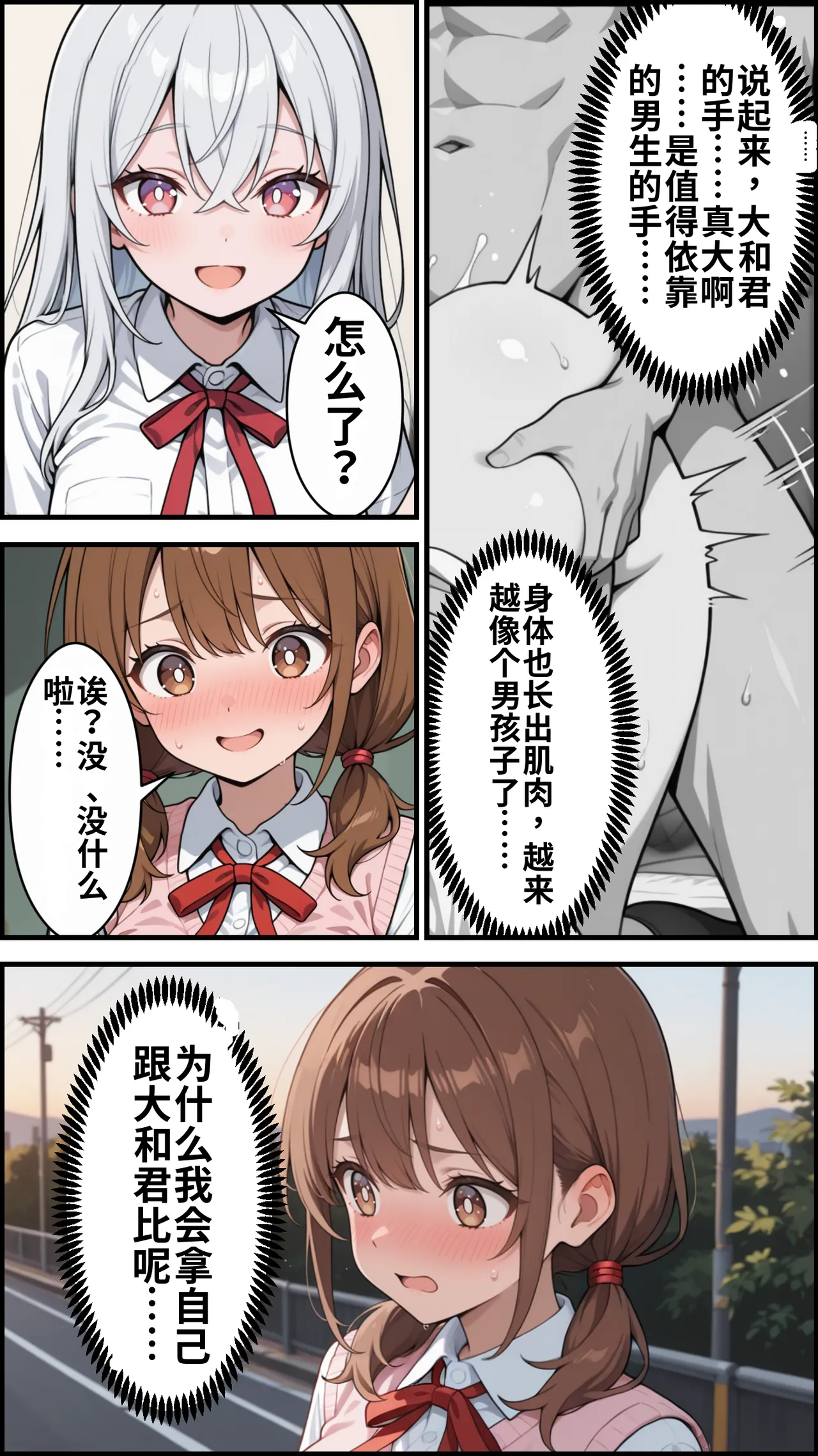 [ かにたま堂]幼馴染をTSさせたので彼女共々堕とす話[AI Generated] Page 136