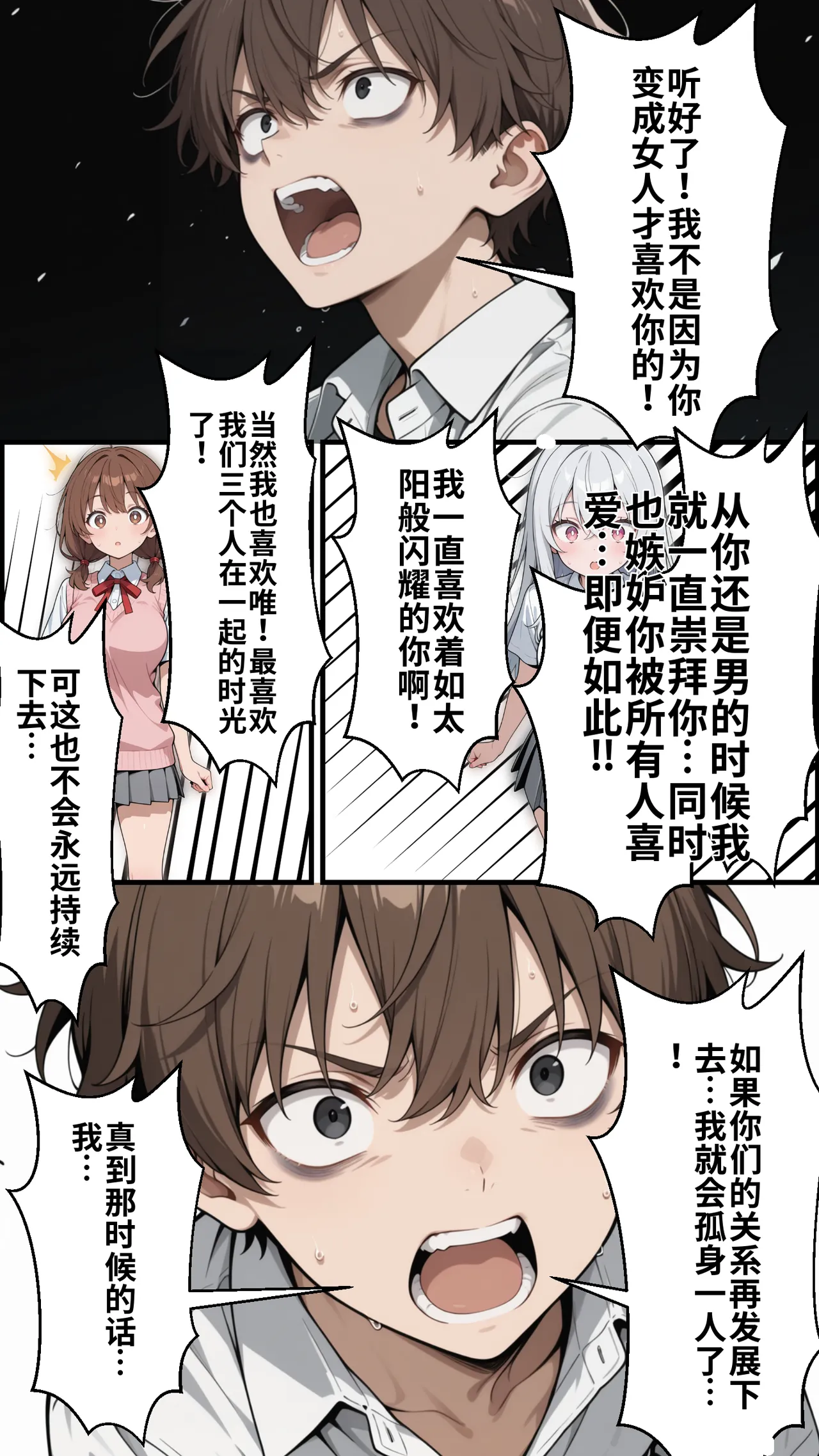 [ かにたま堂]幼馴染をTSさせたので彼女共々堕とす話[AI Generated] Page 164