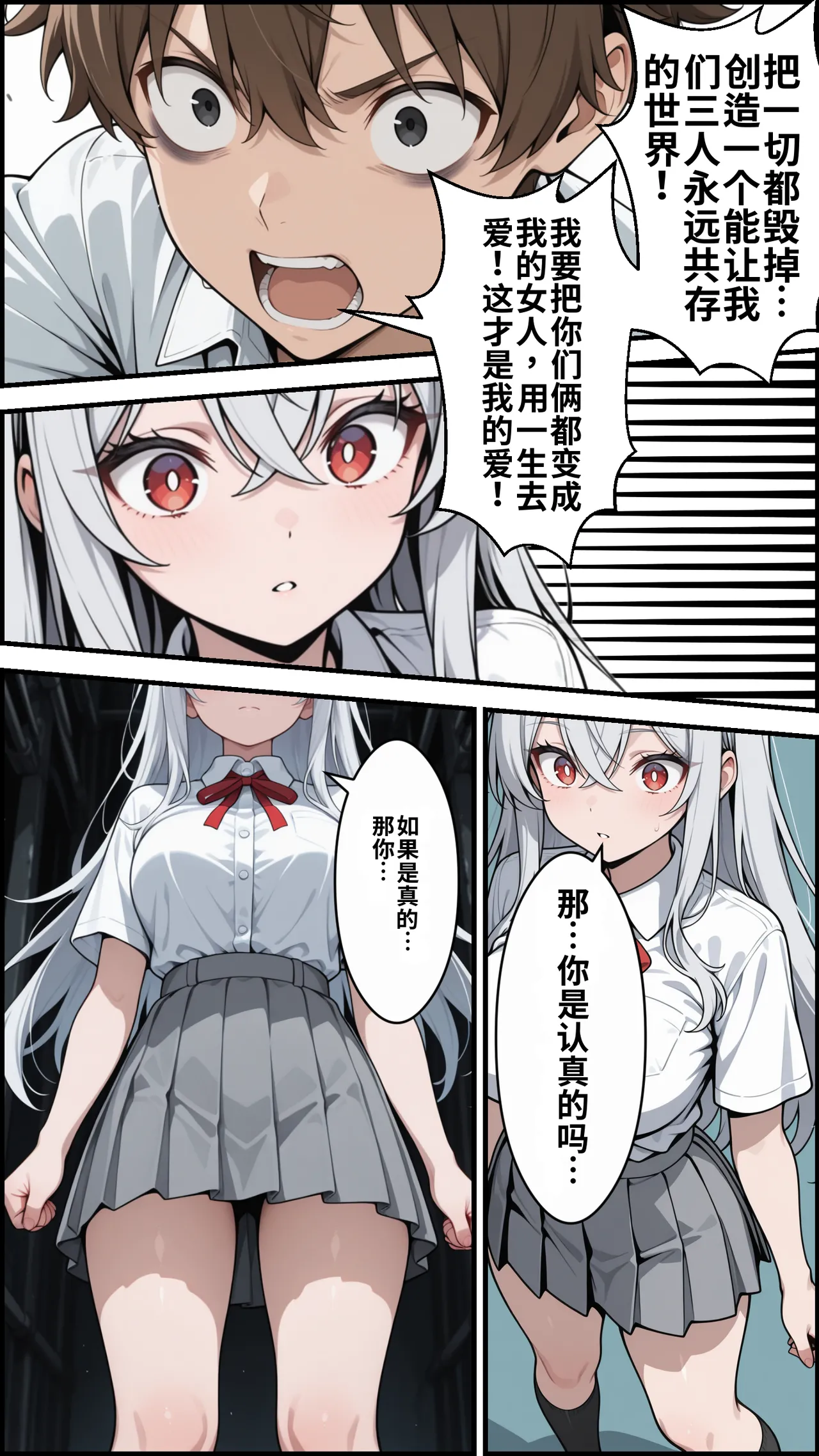[ かにたま堂]幼馴染をTSさせたので彼女共々堕とす話[AI Generated] Page 165