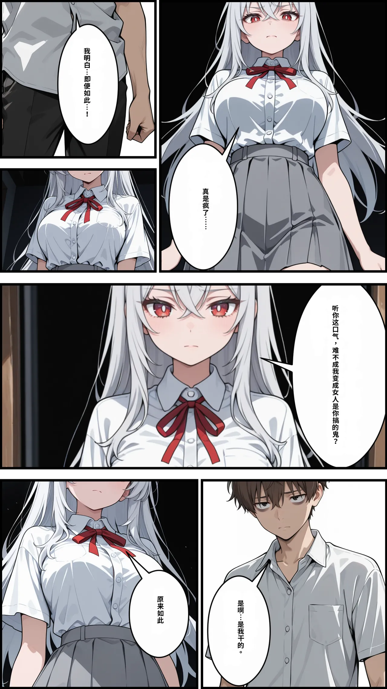 [ かにたま堂]幼馴染をTSさせたので彼女共々堕とす話[AI Generated] Page 166