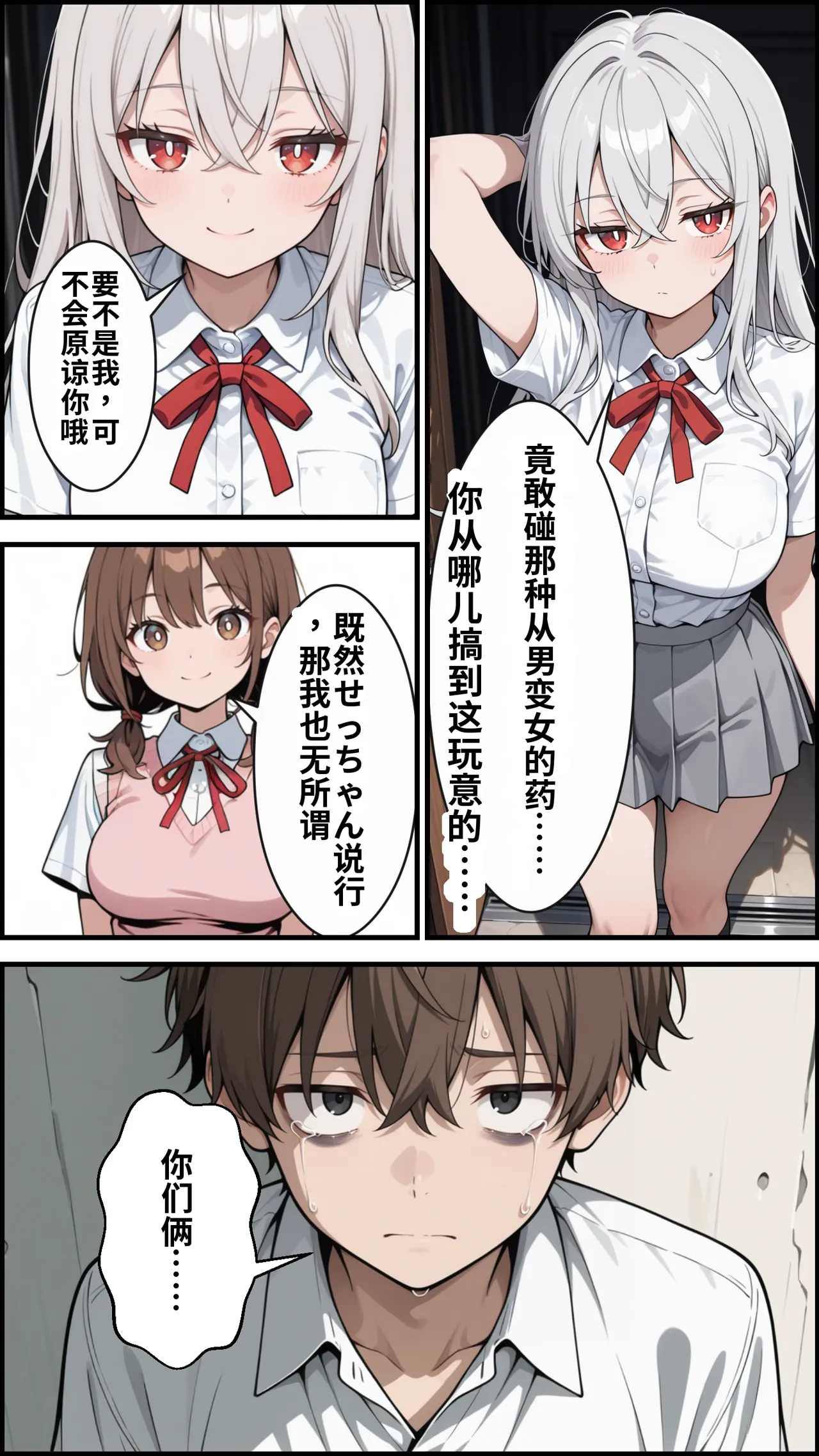 [ かにたま堂]幼馴染をTSさせたので彼女共々堕とす話[AI Generated] Page 174