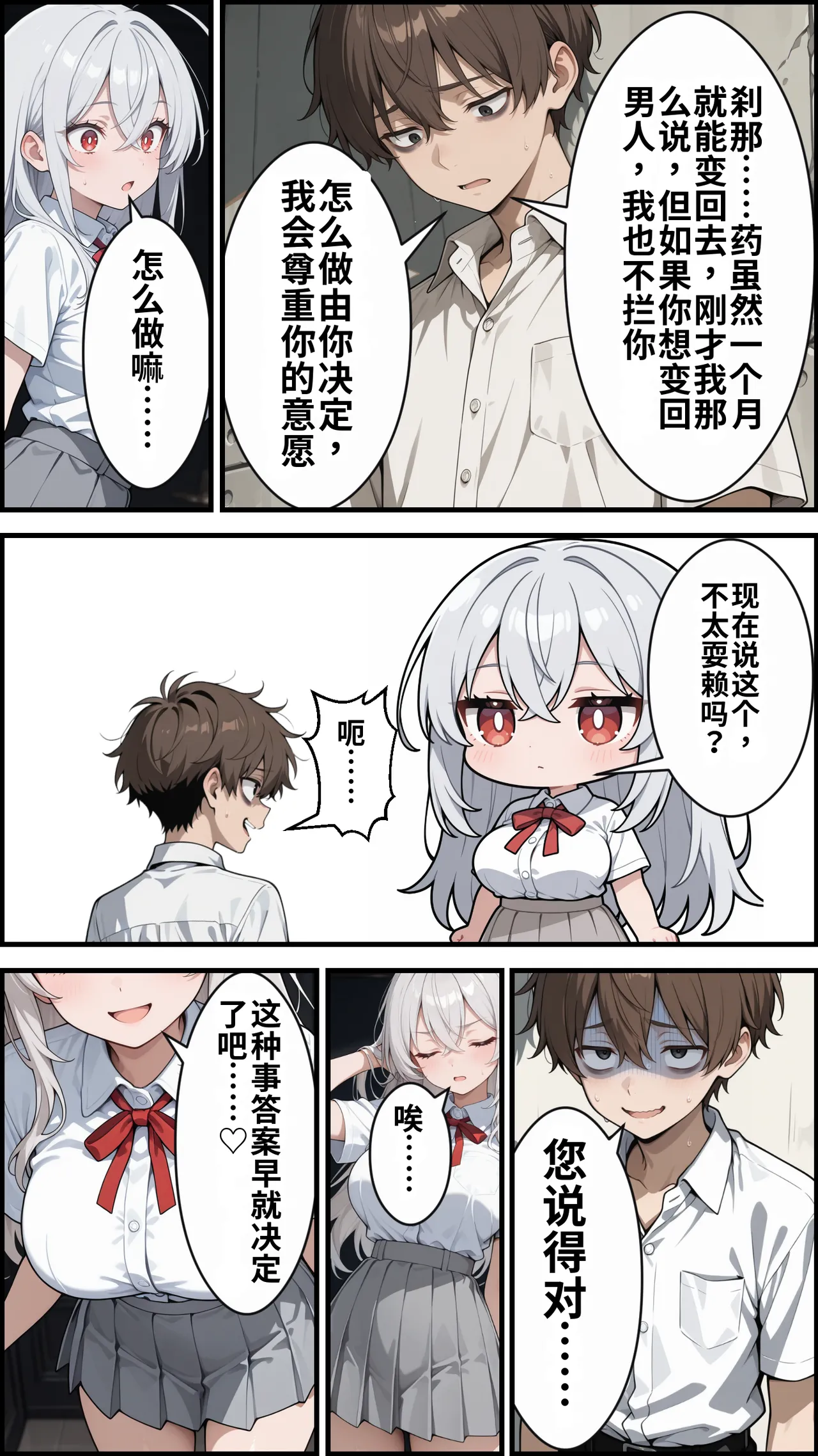 [ かにたま堂]幼馴染をTSさせたので彼女共々堕とす話[AI Generated] Page 175