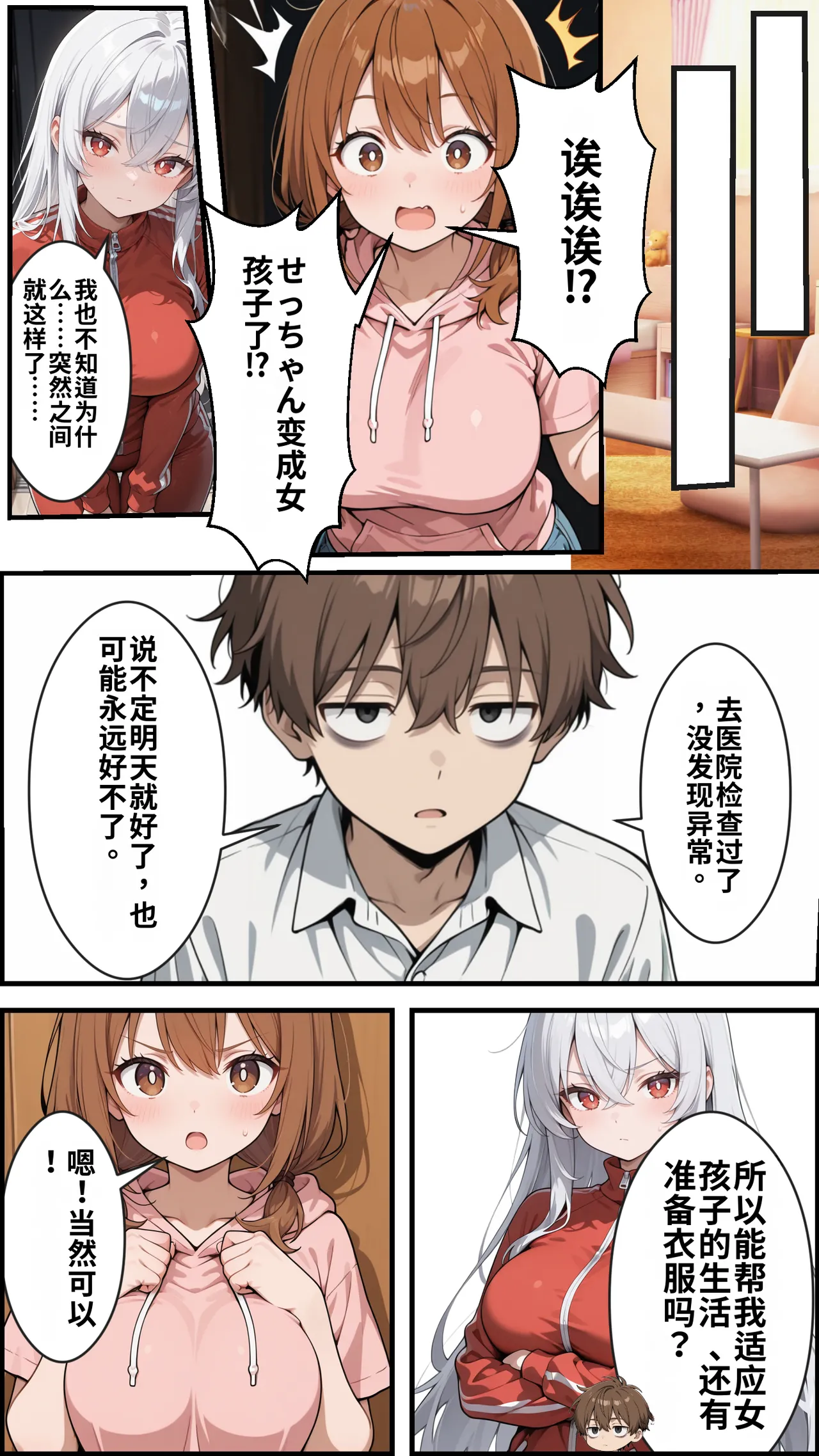 [ かにたま堂]幼馴染をTSさせたので彼女共々堕とす話[AI Generated] Page 20