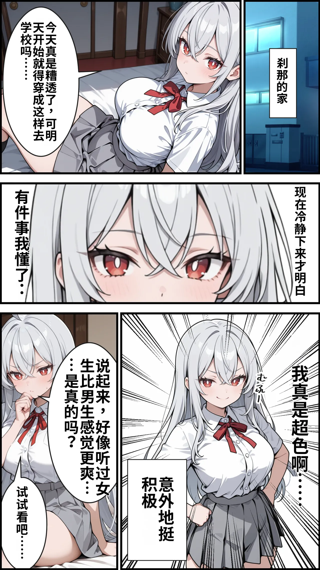 [ かにたま堂]幼馴染をTSさせたので彼女共々堕とす話[AI Generated] Page 34
