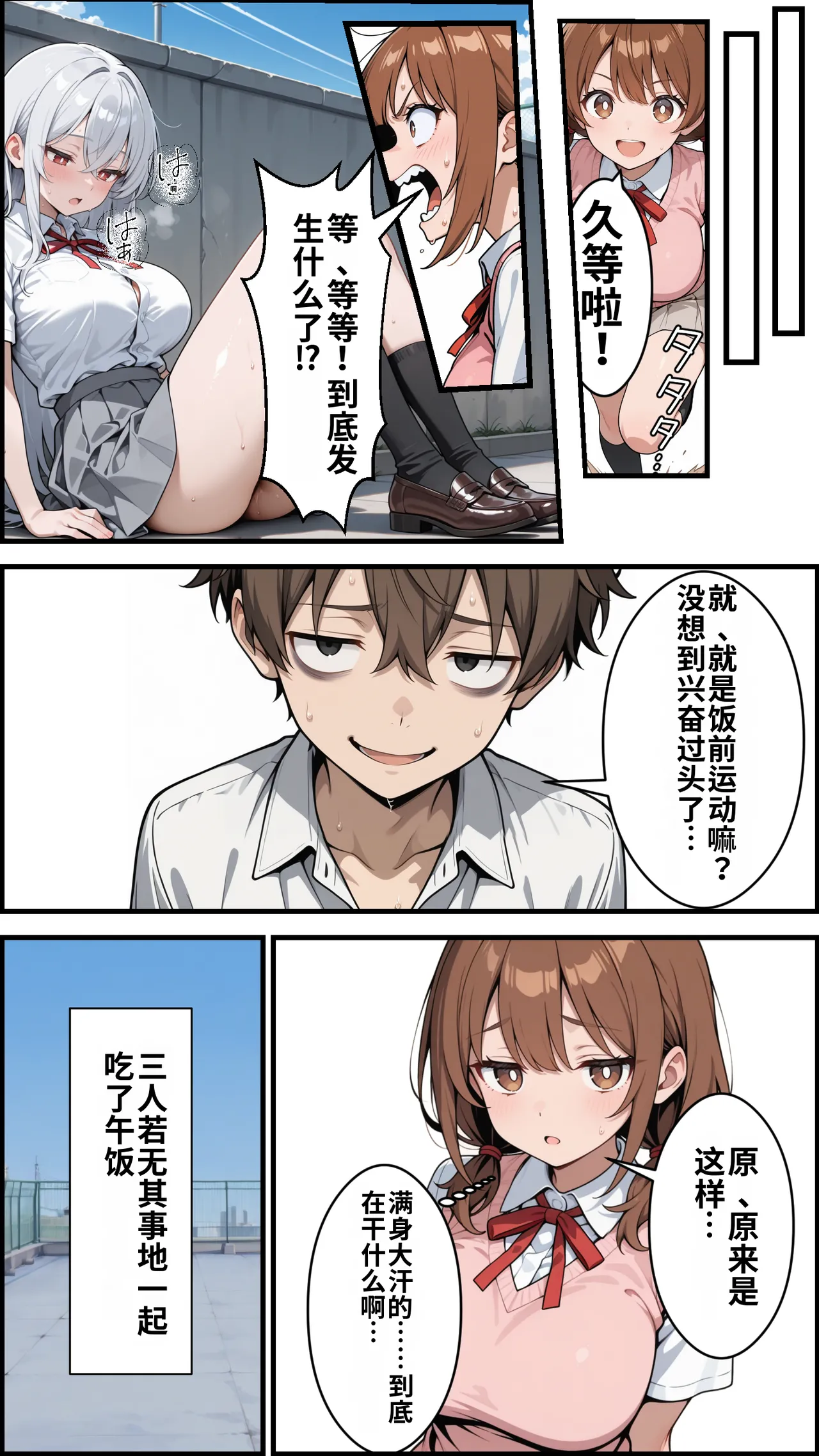 [ かにたま堂]幼馴染をTSさせたので彼女共々堕とす話[AI Generated] Page 44