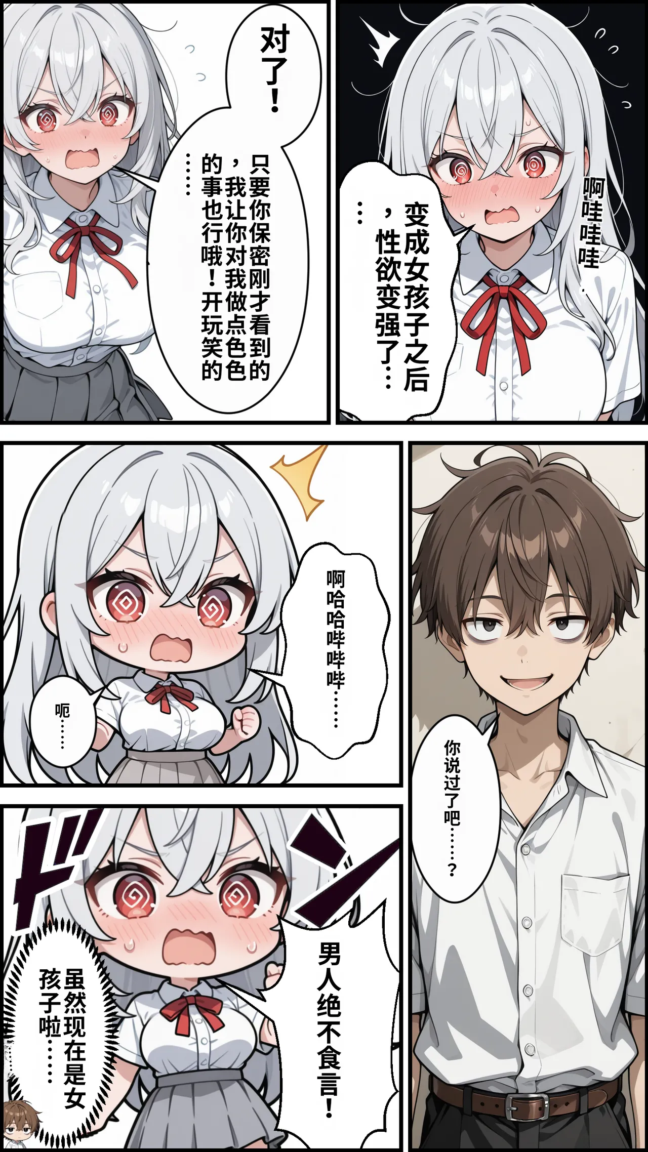 [ かにたま堂]幼馴染をTSさせたので彼女共々堕とす話[AI Generated] Page 84