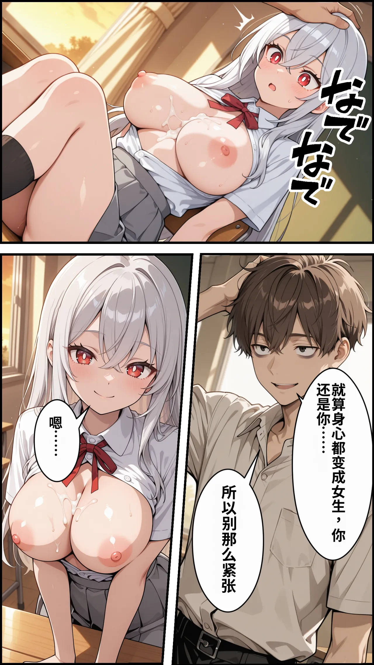 [ かにたま堂]幼馴染をTSさせたので彼女共々堕とす話[AI Generated] Page 91