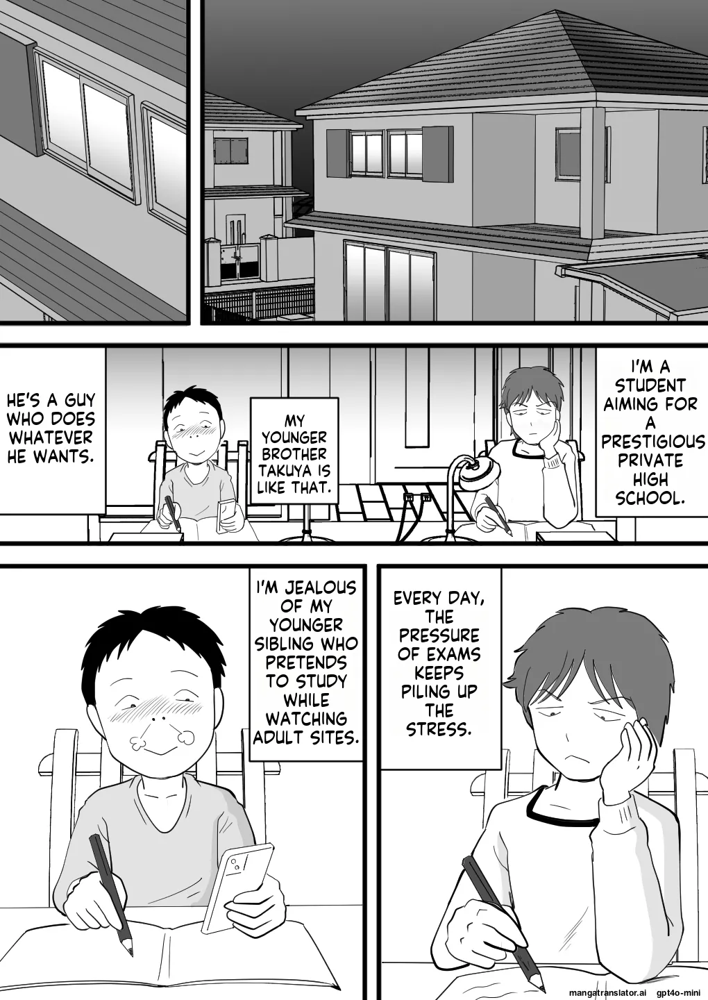[Momoziri Hustle Dou]Dekachin no Otouto ga Kaa-san o Netotteita[English] Page 3