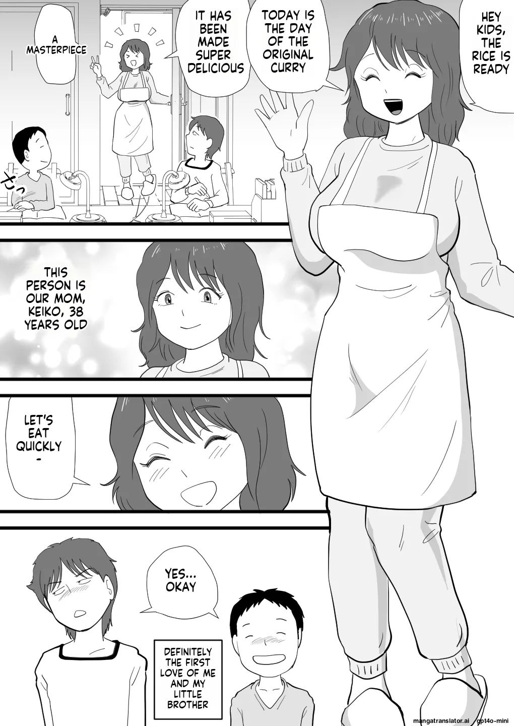 [Momoziri Hustle Dou]Dekachin no Otouto ga Kaa-san o Netotteita[English] Page 4