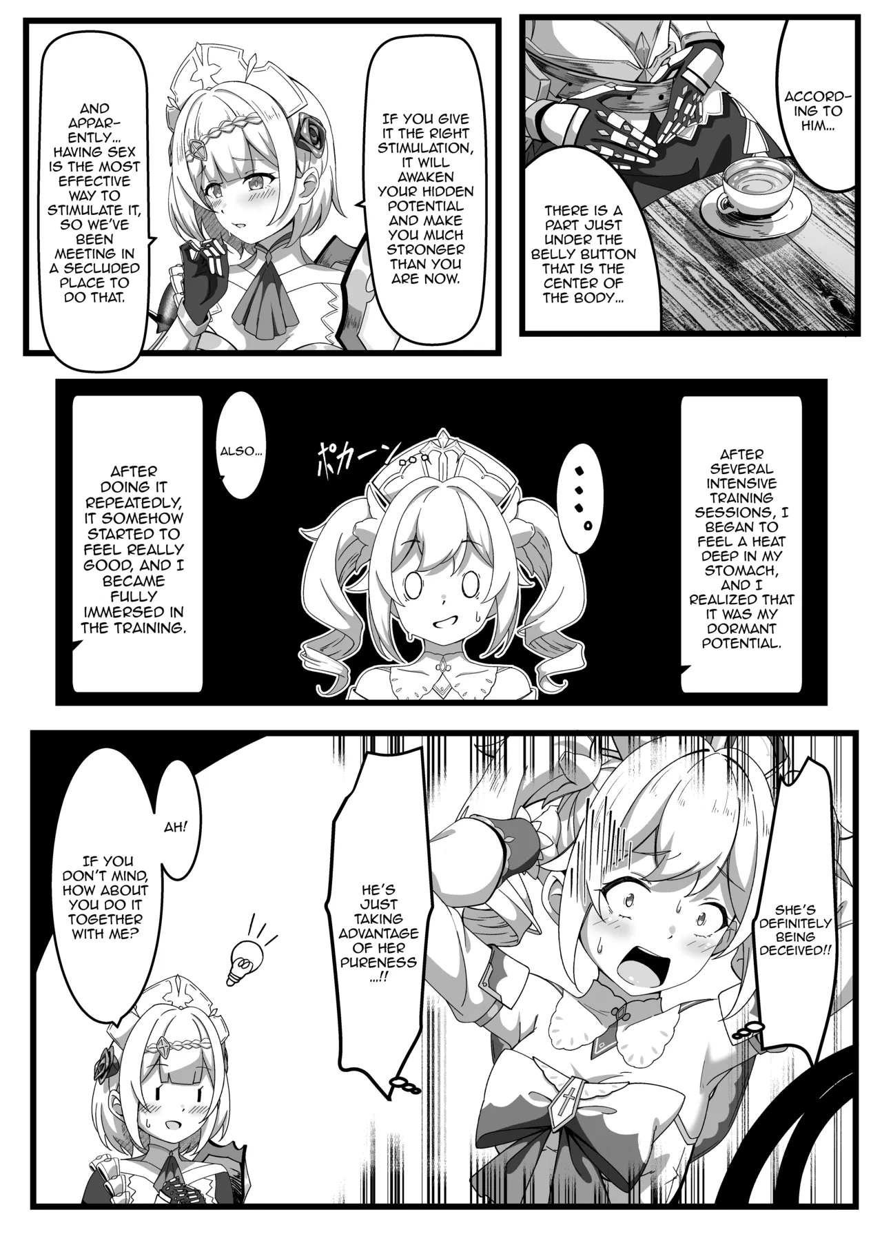 [Chiraura Kakunouko (och4suke)]Issho ni Seichou Shichaimashou! | Let's Grow Together!(Genshin Impact)  [English] {Doujins.com}  [Digital] Page 11