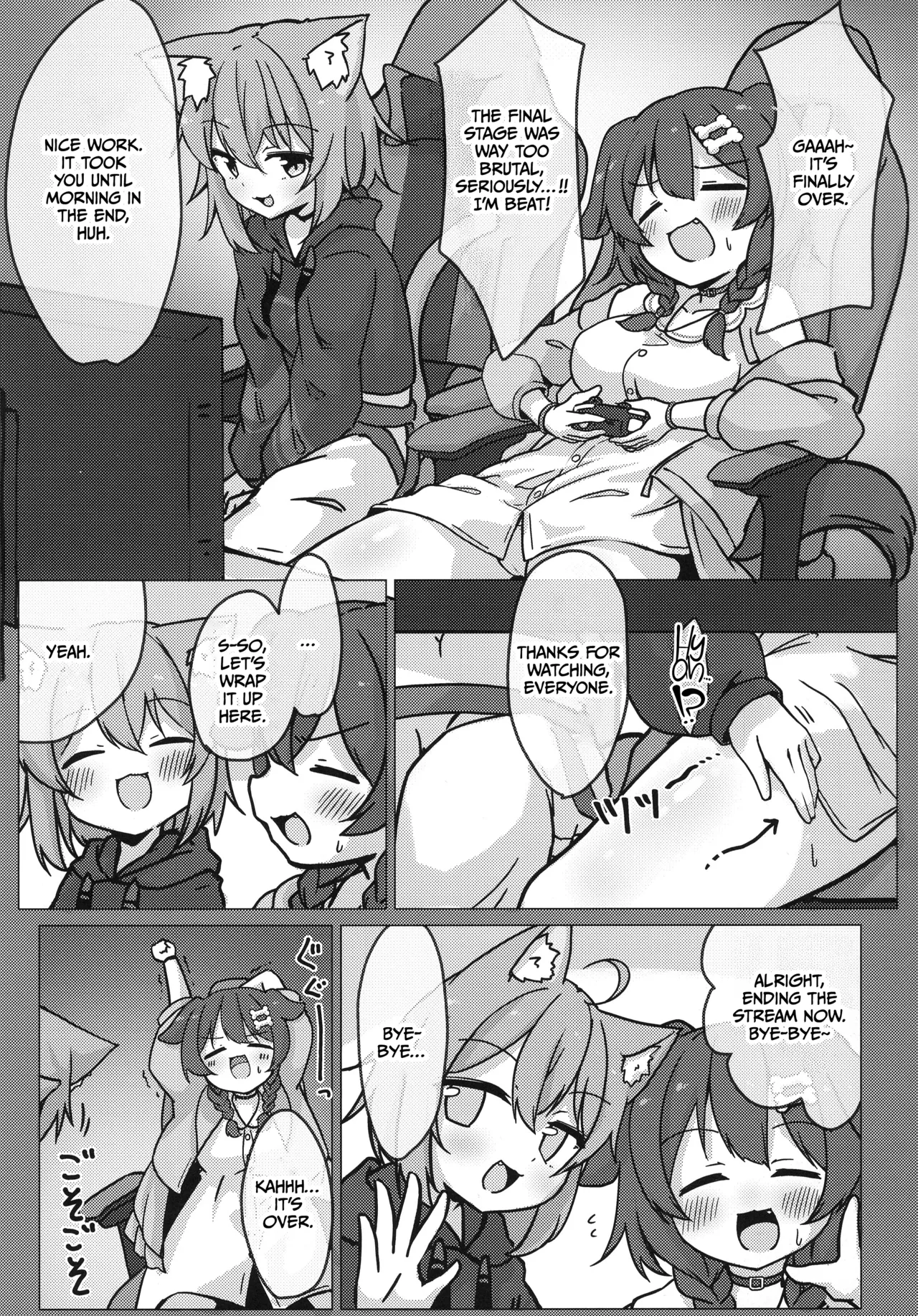(C104) [Yokaranu Yakara (Yokara)]Inu x Neko(Nekomata Okayu, Inugami Korone) [English] [CulturedCommissions] Page 5