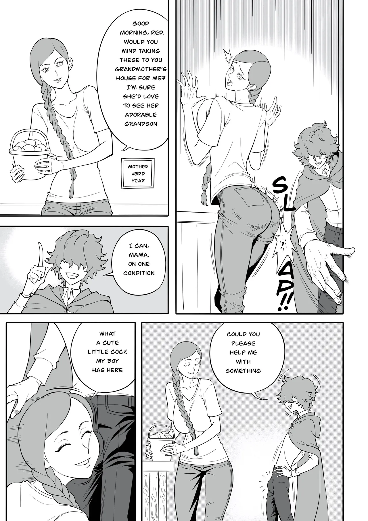 [MonsterShake (Sayuri Milkshake, ER0POPO)]Lewd Red Riding Hood – Chapter 1[English and Japanese] Page 3