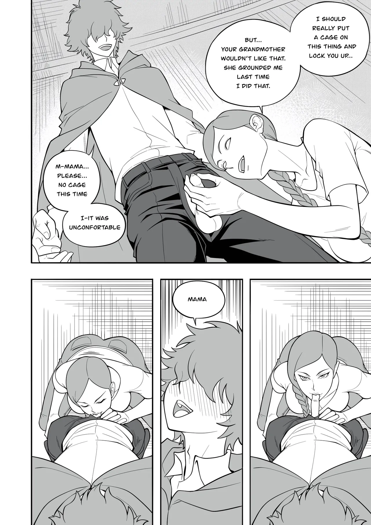 [MonsterShake (Sayuri Milkshake, ER0POPO)]Lewd Red Riding Hood – Chapter 1[English and Japanese] Page 4