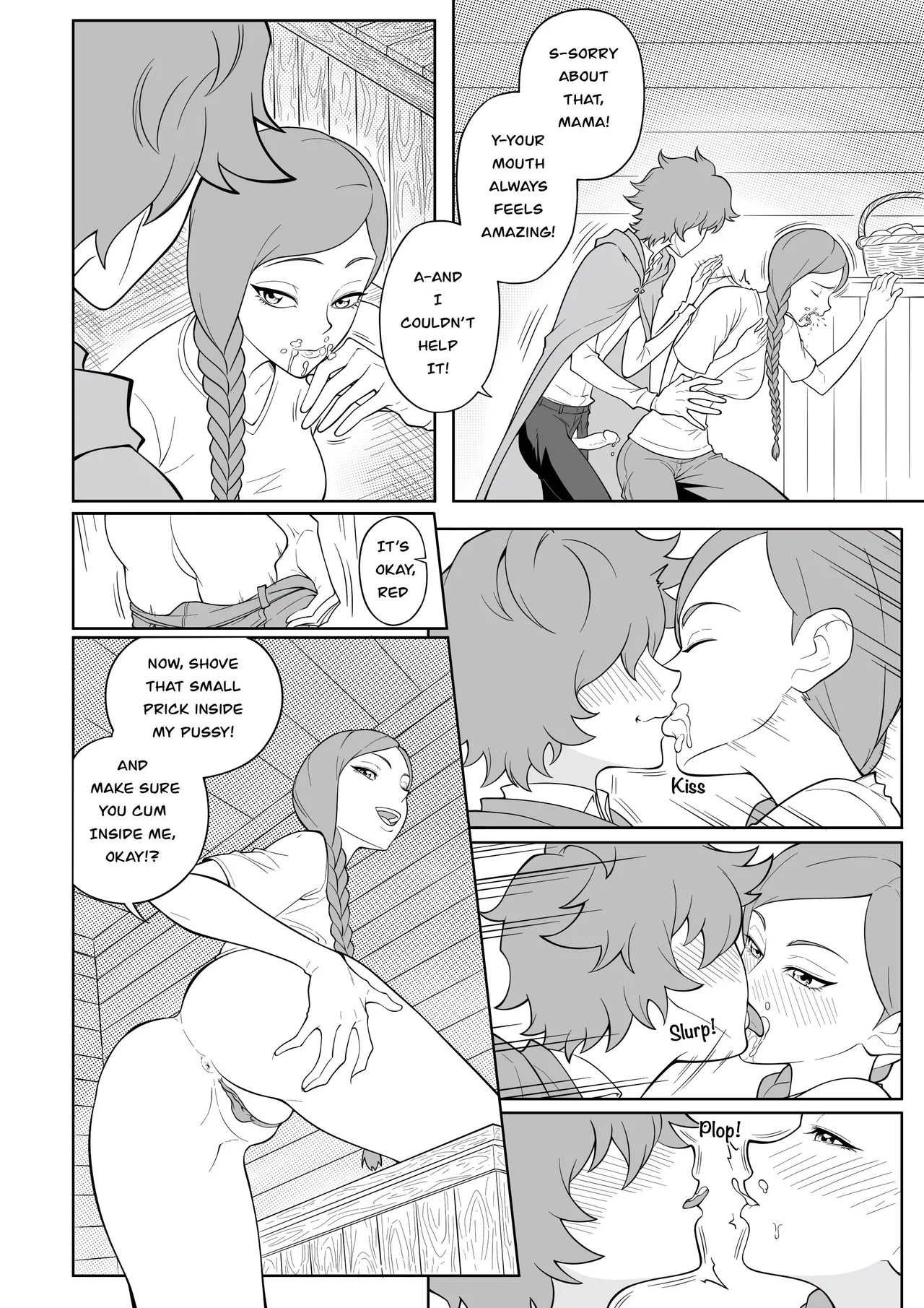 [MonsterShake (Sayuri Milkshake, ER0POPO)]Lewd Red Riding Hood – Chapter 1[English and Japanese] Page 8