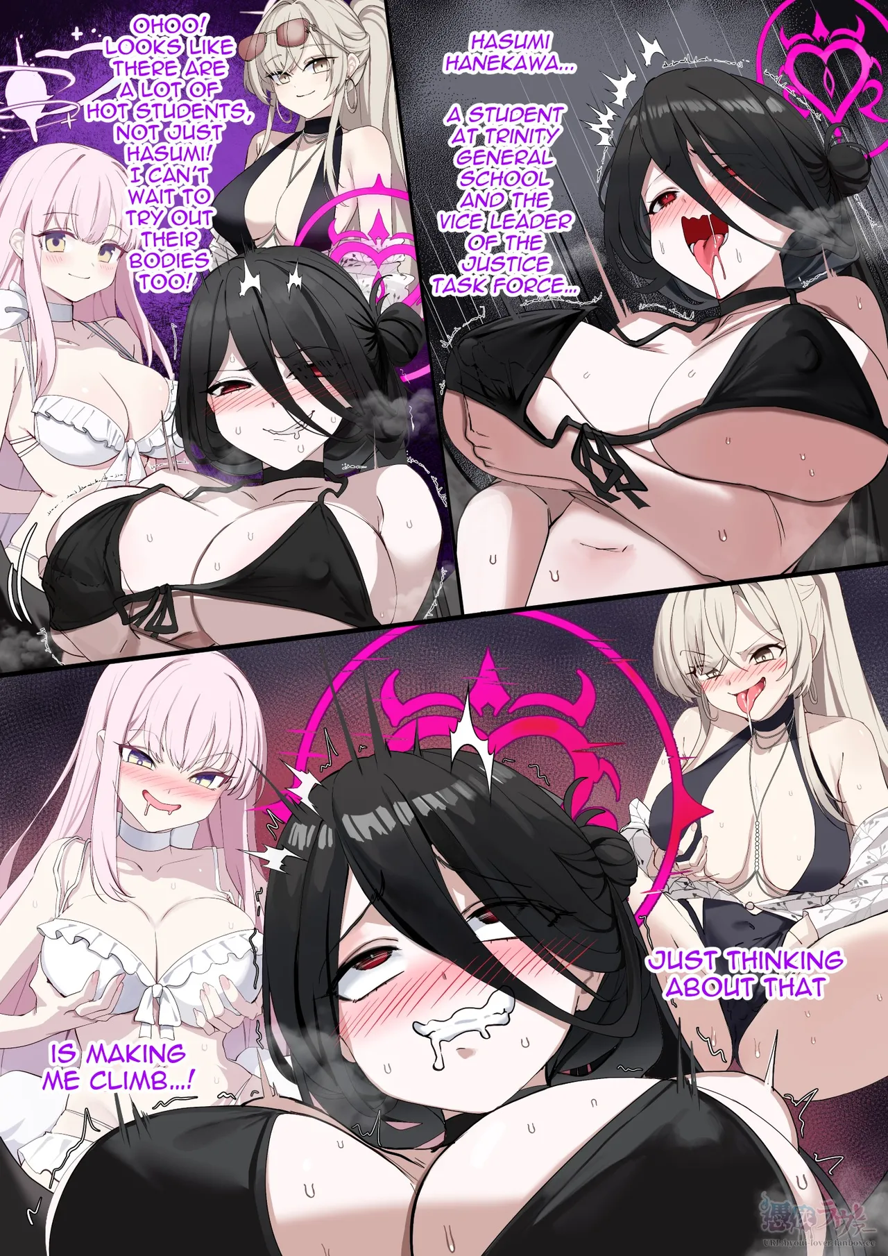 [Hyoui Lover (Dvdraw)]Blue Archive: Swimsuit Hasumi Body Jack~[English] Page 10