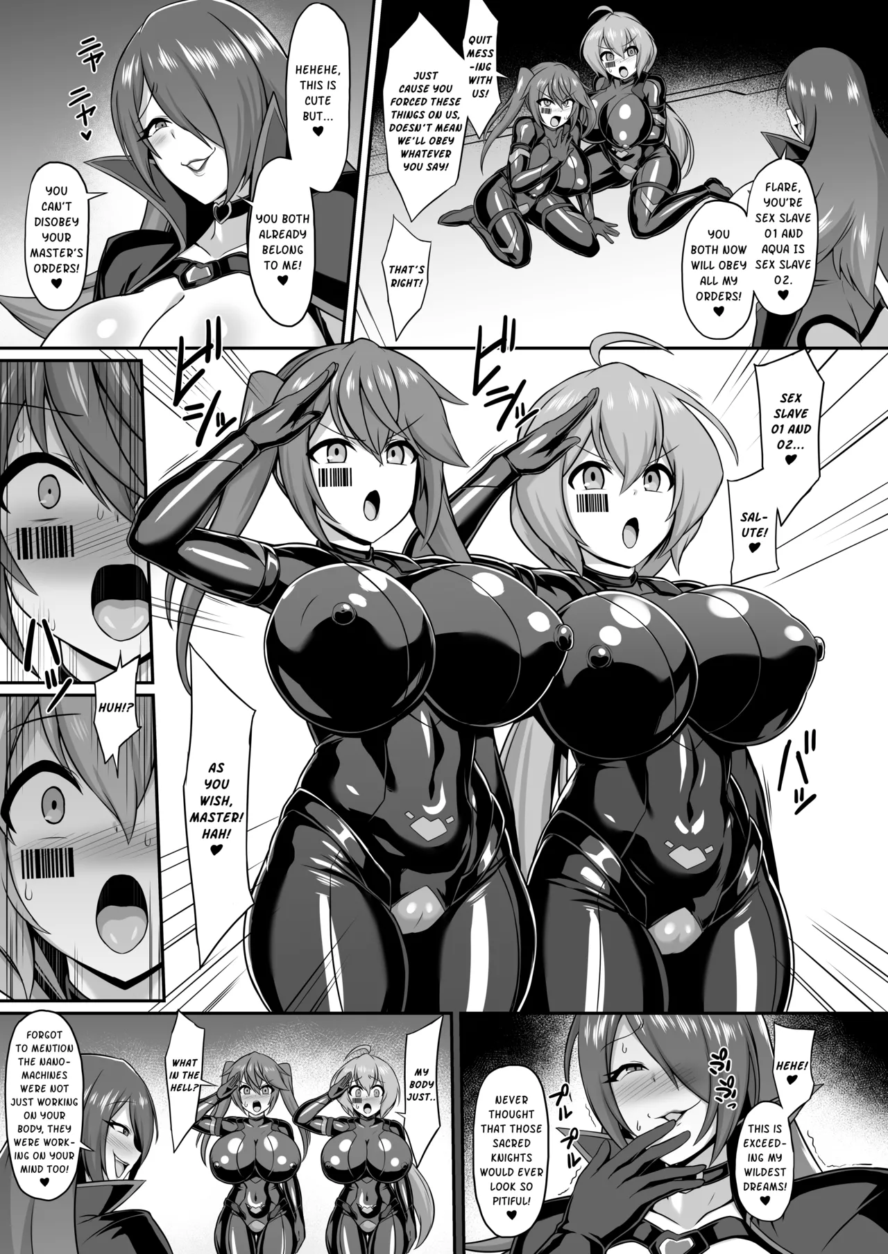 [Ikameshi Shokudou (Ikameshi)]Seisou Kouki Sacred Flare & Aqua -Buzama Sentouin-ka Songen Hakai Keikaku | Sacred Flare & Aqua - The Plan to Degrade Combatants and Destroy Their Dignity[English] Page 17
