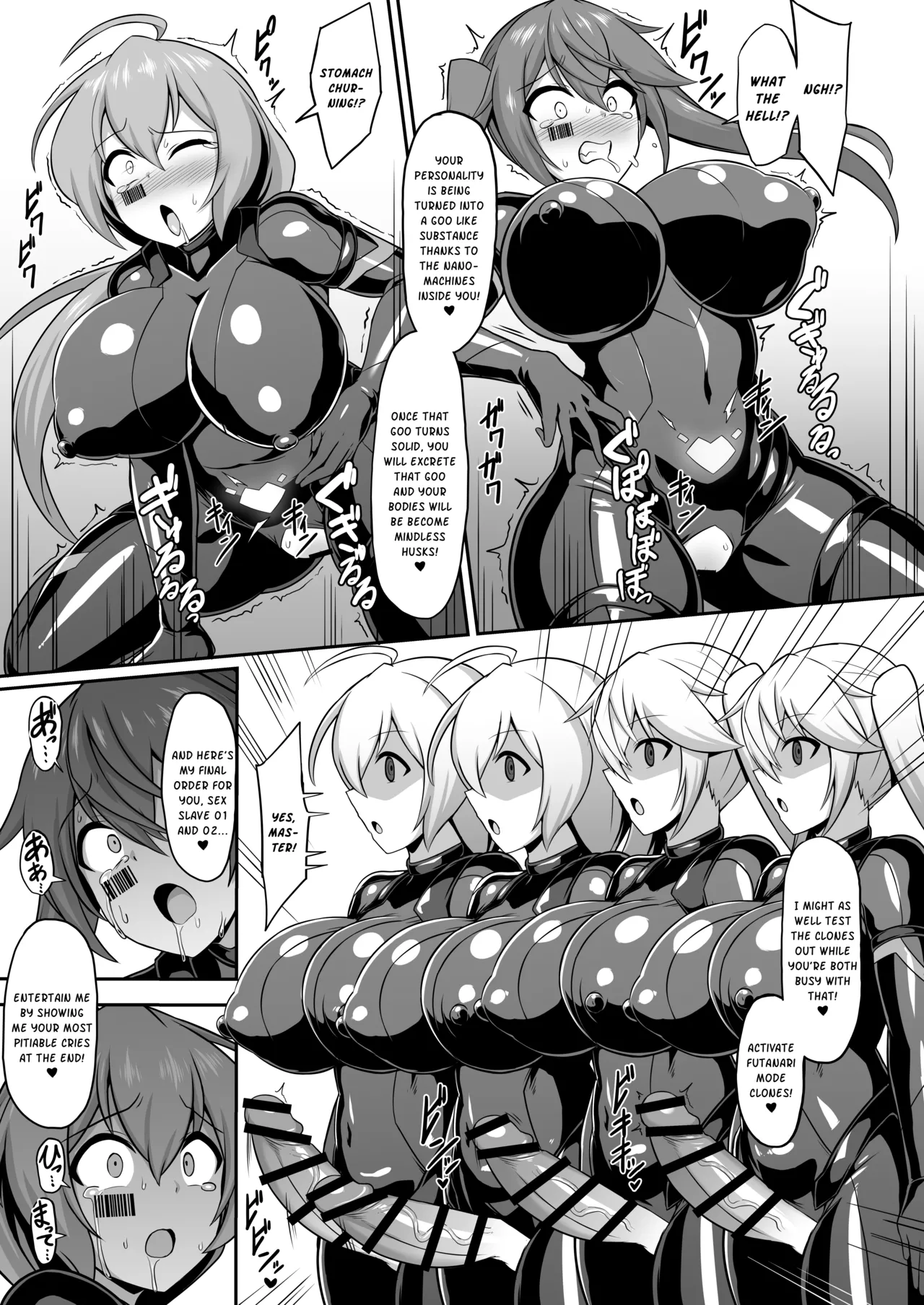 [Ikameshi Shokudou (Ikameshi)]Seisou Kouki Sacred Flare & Aqua -Buzama Sentouin-ka Songen Hakai Keikaku | Sacred Flare & Aqua - The Plan to Degrade Combatants and Destroy Their Dignity[English] Page 39