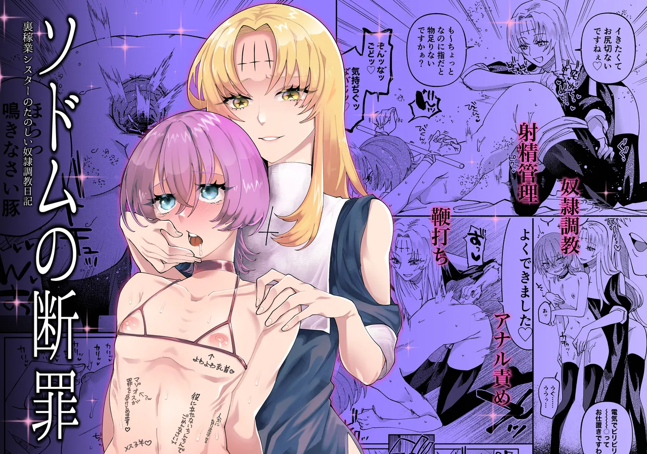 [Hidarimigi (Nitouhen)]Sodom no Danzai -Urakagyou Sister no Tanoshii Dorei Choukyou Nikki-[Digital] Page 1