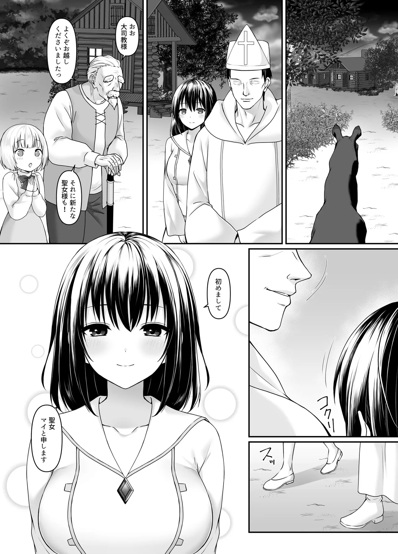 [聖華快楽書店]何も知らない黒髪聖女が悪徳司教にねっとり処女検査をされる話 Page 13