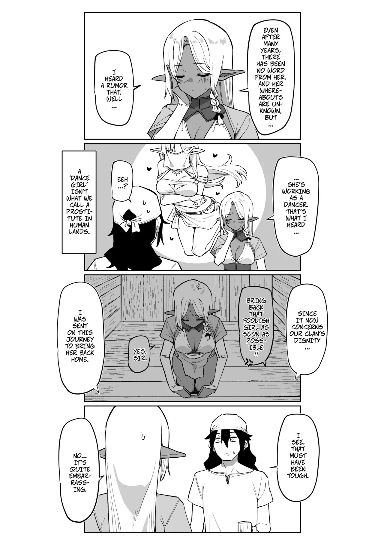 [MM]Helping a Dark Elf and Getting a Favor In Return 1.5 -- Kasshoku Elf o Tasuketara Ongaeshi Sareta Hanashi 1.5 Page 3