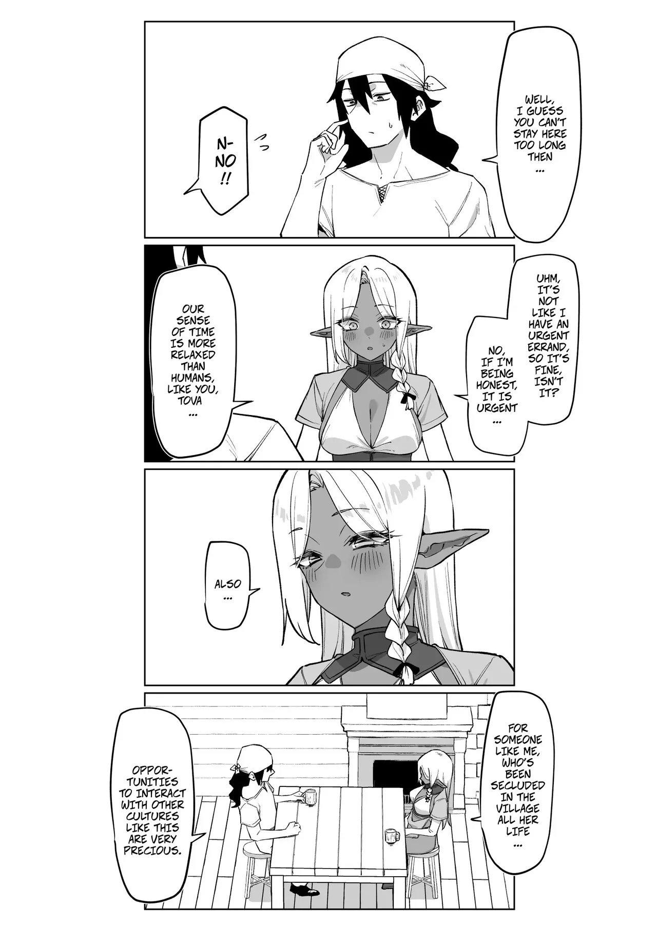 [MM]Helping a Dark Elf and Getting a Favor In Return 1.5 -- Kasshoku Elf o Tasuketara Ongaeshi Sareta Hanashi 1.5 Page 4