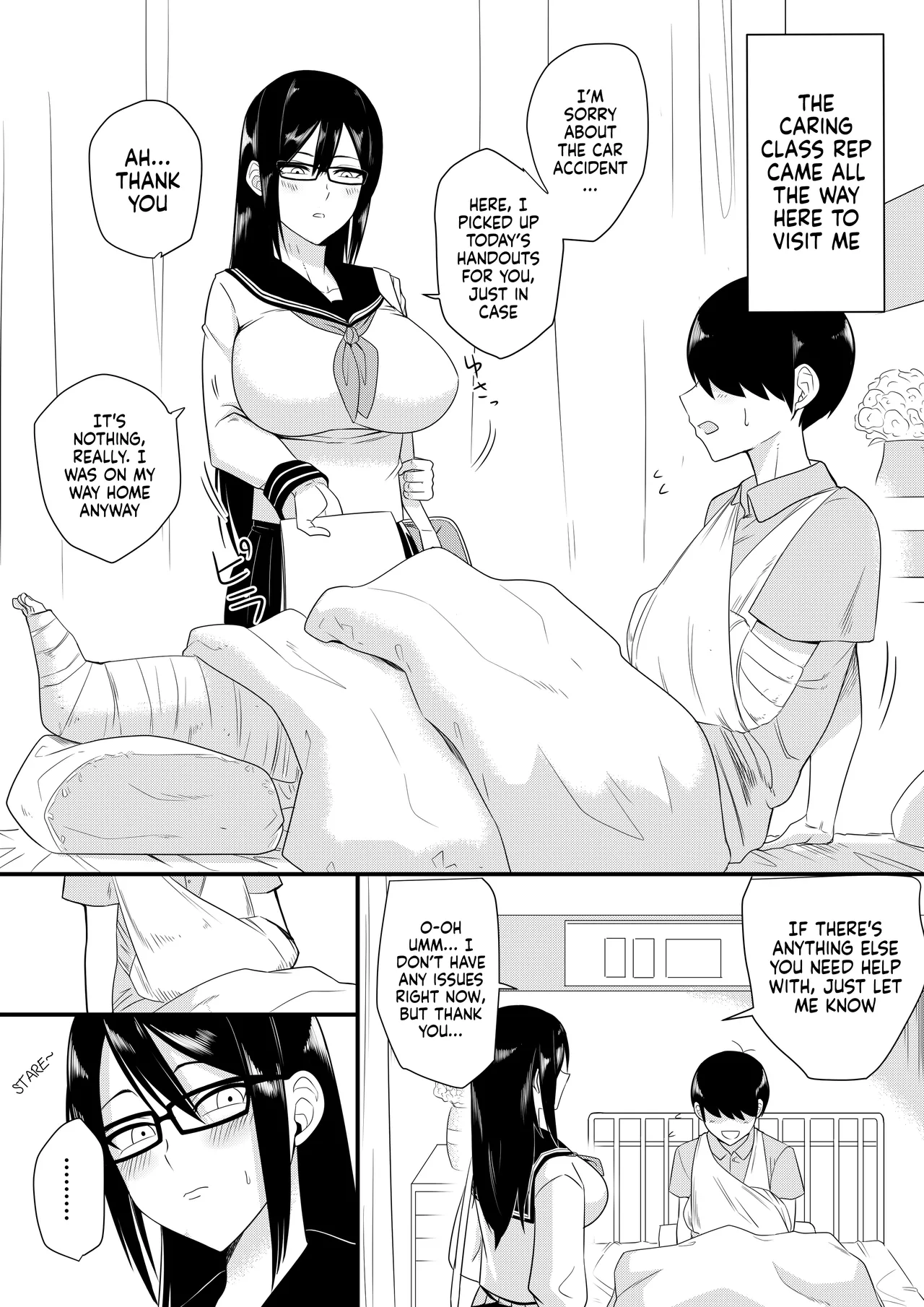 [Makosho]Sewayaki na Kyonyuu Gakkyuu Iinchou Sono 1-20 | The Kind and Caring Busty Class Rep Ch.1-20[English] [NudeSalad] Page 3