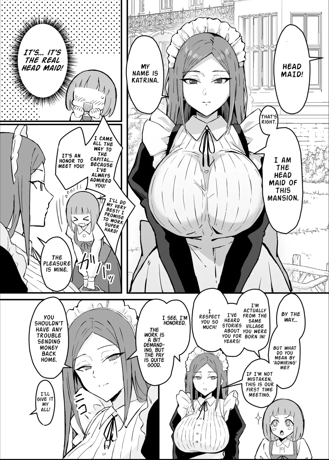 [Sukebe Hatsudensho (Hatsuden Pengin)]Akogare no Senpai Maidchou no Yotogi o Kengaku | Observing the Night Duties of the Admired Senior Head Maid[English] [LKK•Scans] [Digital] Page 3