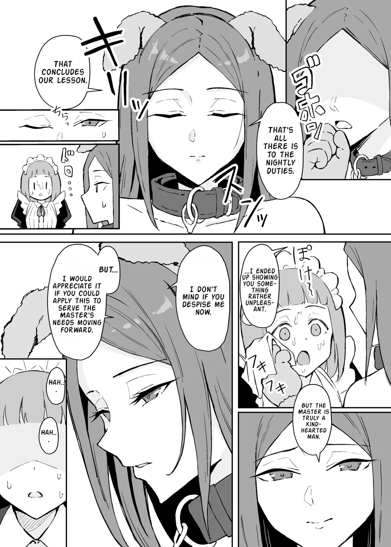 [Sukebe Hatsudensho (Hatsuden Pengin)]Akogare no Senpai Maidchou no Yotogi o Kengaku | Observing the Night Duties of the Admired Senior Head Maid[English] [LKK•Scans] [Digital] Page 38