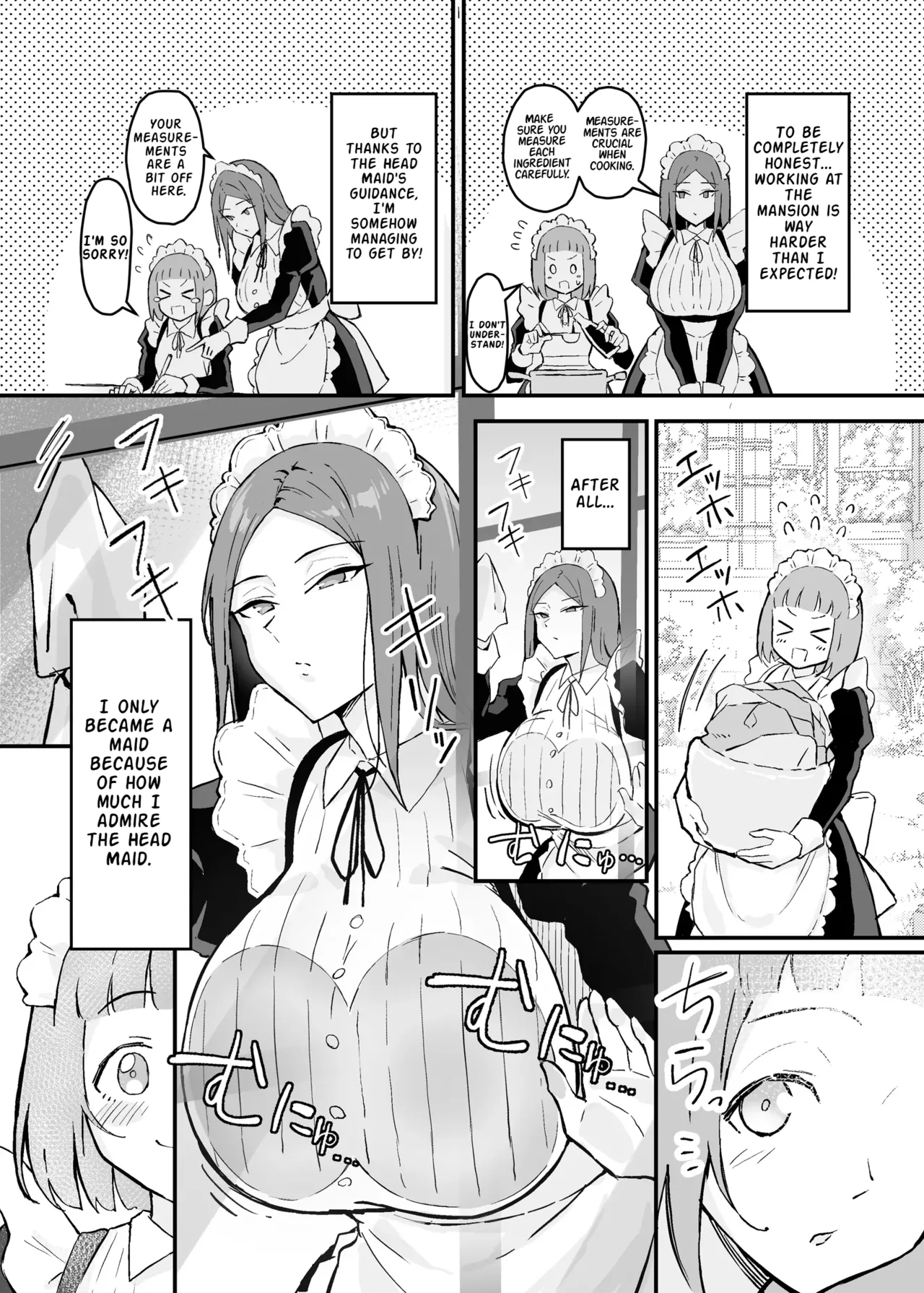 [Sukebe Hatsudensho (Hatsuden Pengin)]Akogare no Senpai Maidchou no Yotogi o Kengaku | Observing the Night Duties of the Admired Senior Head Maid[English] [LKK•Scans] [Digital] Page 4