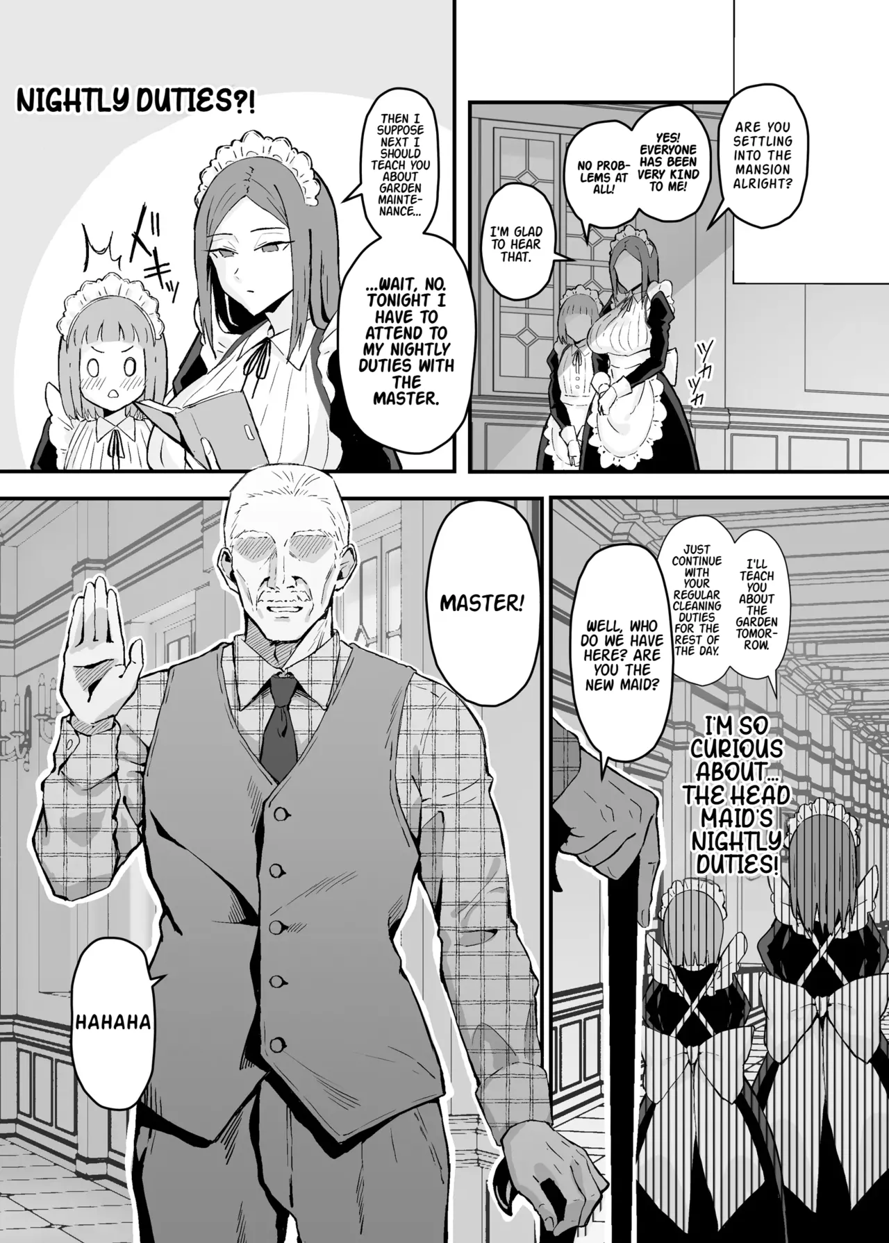 [Sukebe Hatsudensho (Hatsuden Pengin)]Akogare no Senpai Maidchou no Yotogi o Kengaku | Observing the Night Duties of the Admired Senior Head Maid[English] [LKK•Scans] [Digital] Page 5