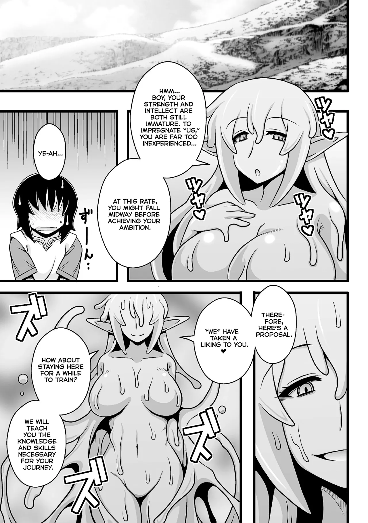 [(Macaroni and Cheese)]Onesura! ~Slime Onee-san Tachi no Shanikusai~[English] [Kumoku] Page 23