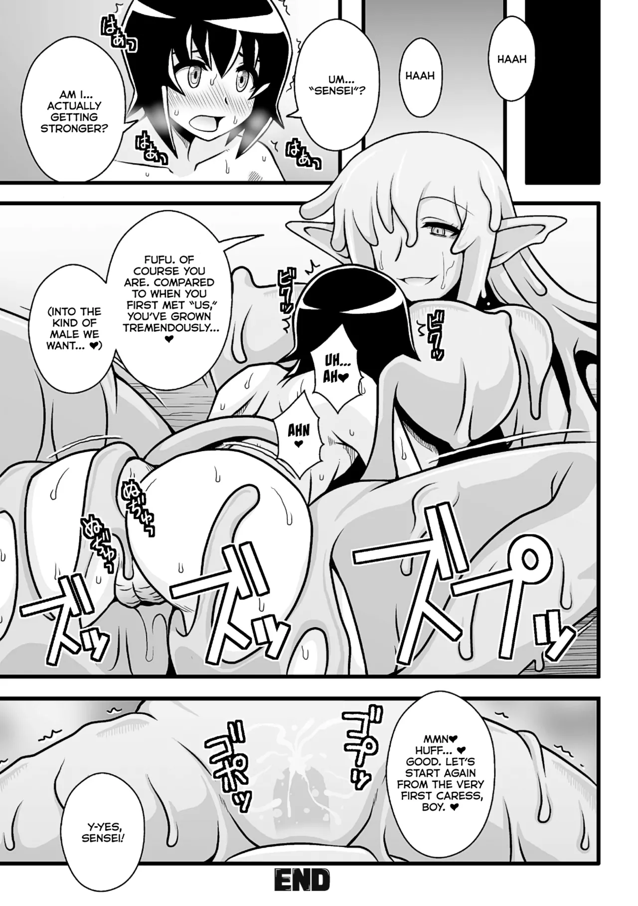 [(Macaroni and Cheese)]Onesura! ~Slime Onee-san Tachi no Shanikusai~[English] [Kumoku] Page 24