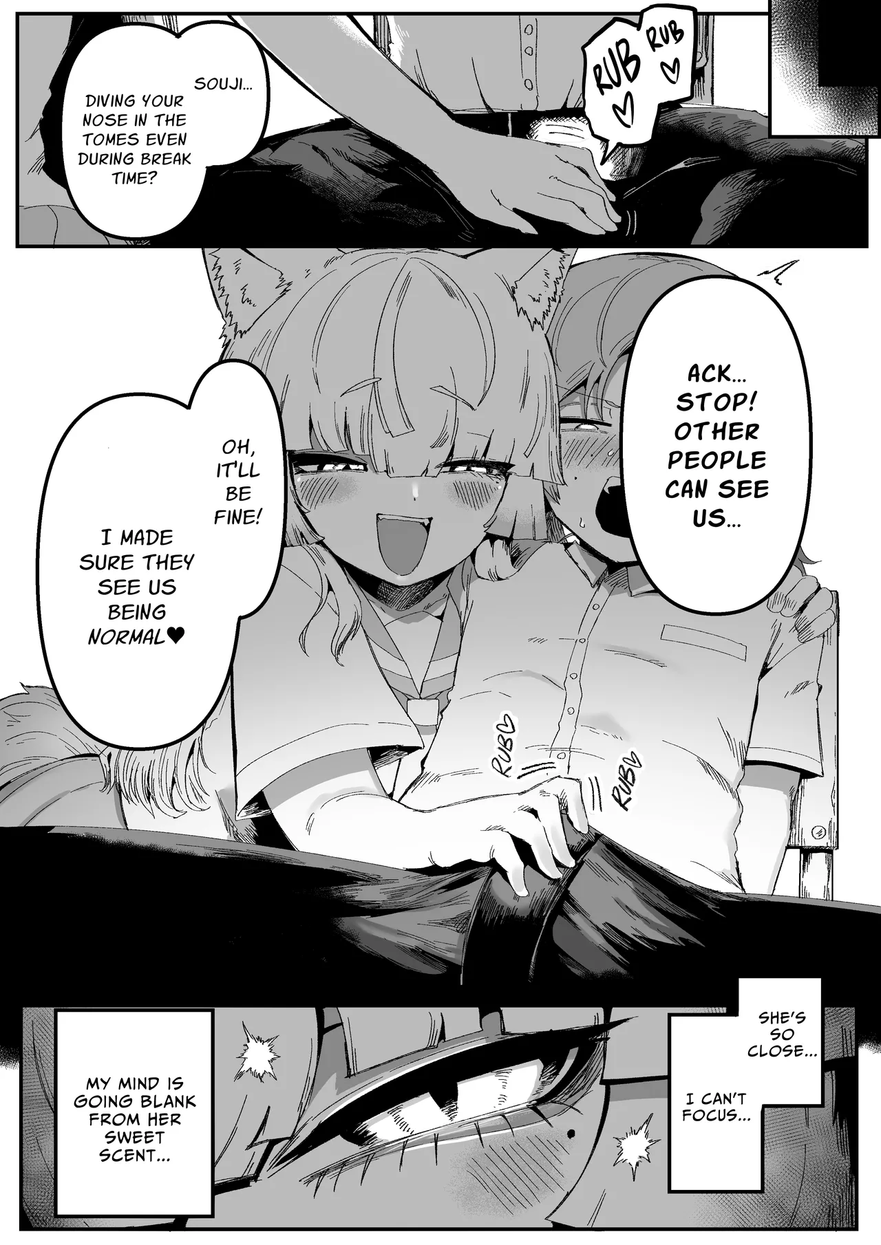 [Aimai no Wakusei (Nabatani Kinoko)]Tonari no Seki no Kitsune Musume-san | The Foxgirl Next Seat[English] [grimalkin] Page 14