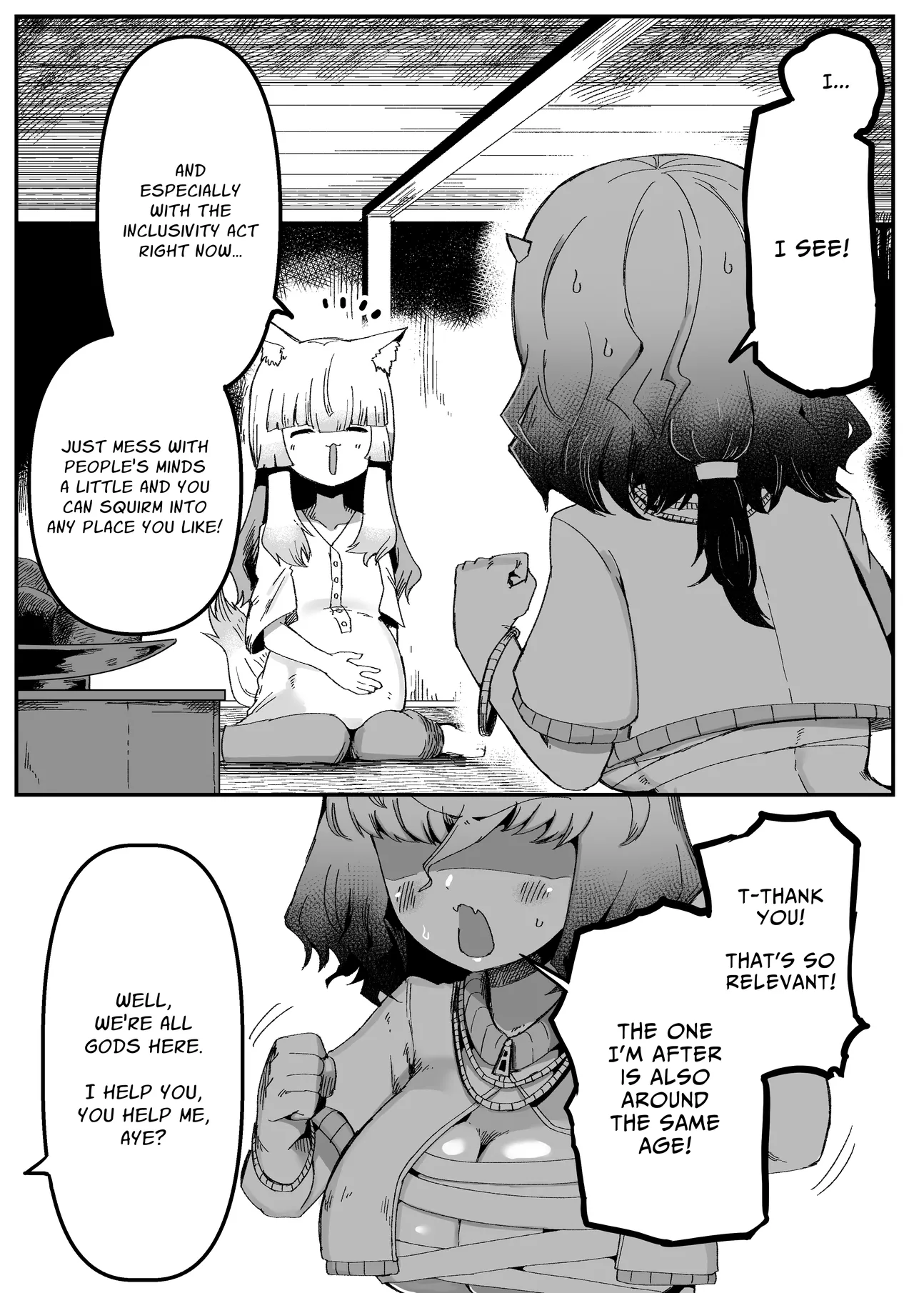 [Aimai no Wakusei (Nabatani Kinoko)]Tonari no Seki no Kitsune Musume-san | The Foxgirl Next Seat[English] [grimalkin] Page 32