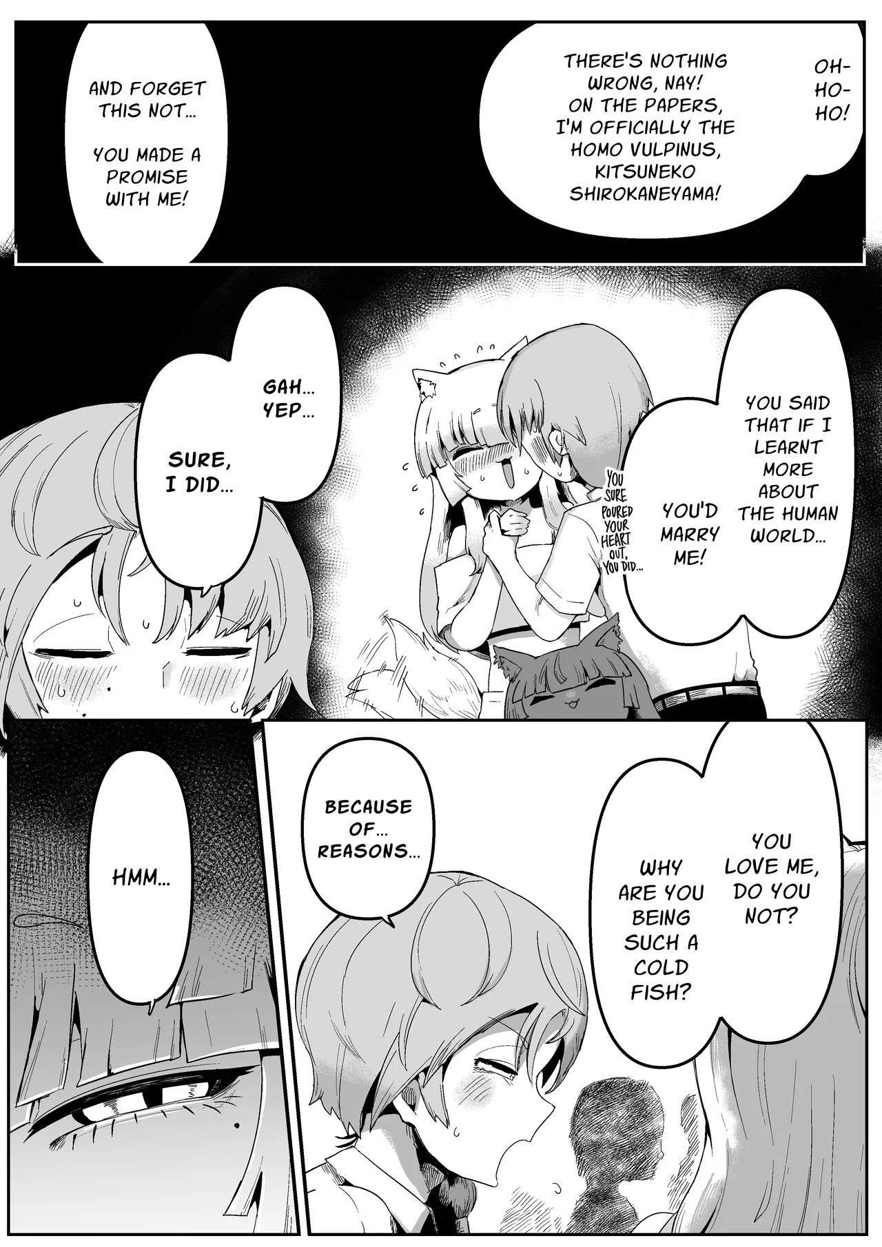 [Aimai no Wakusei (Nabatani Kinoko)]Tonari no Seki no Kitsune Musume-san | The Foxgirl Next Seat[English] [grimalkin] Page 9