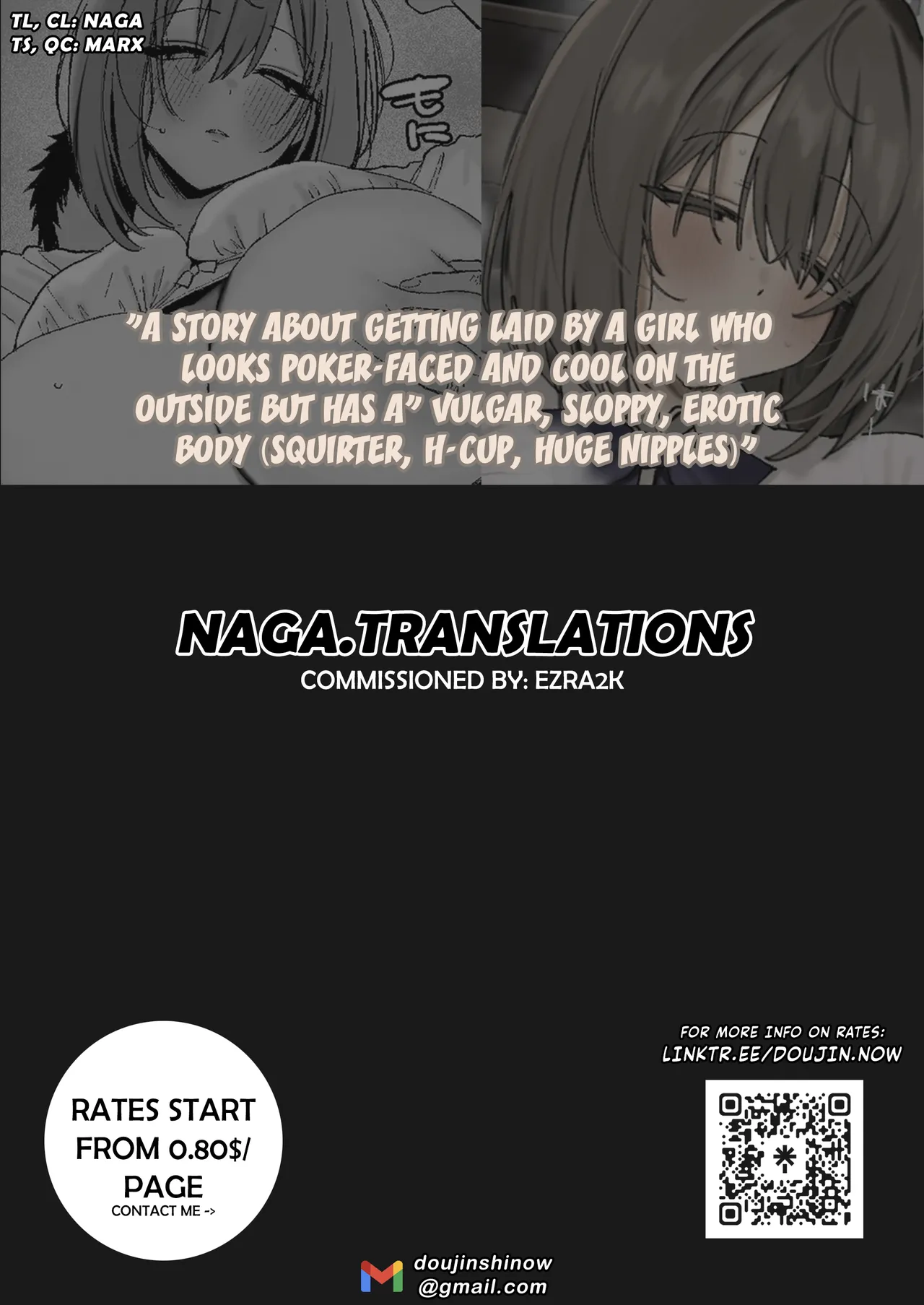 [Kawasaki]A story about getting laid by a girl who looks poker-faced and cool on the outside but has a vulgar, sloppy and erotic body(squirter, H-cup, huge nipples) [English] [NagaTL] Page 15