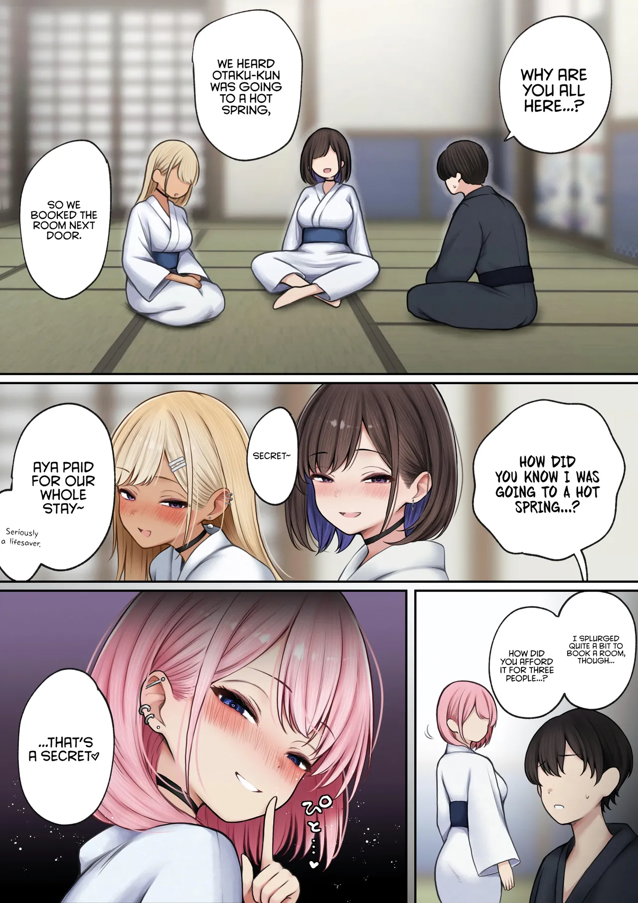 [SigMart (SigMa)]Boku no Heya ga Osananajimi Gyaru no Yari Heya ni Natta Hanashi Onsen Ryokan Hen | The story of how my bedroom became my gyaru childhood friend’s fuck-room: onsen ryokan book[English] [Rirare Translation] Page 10