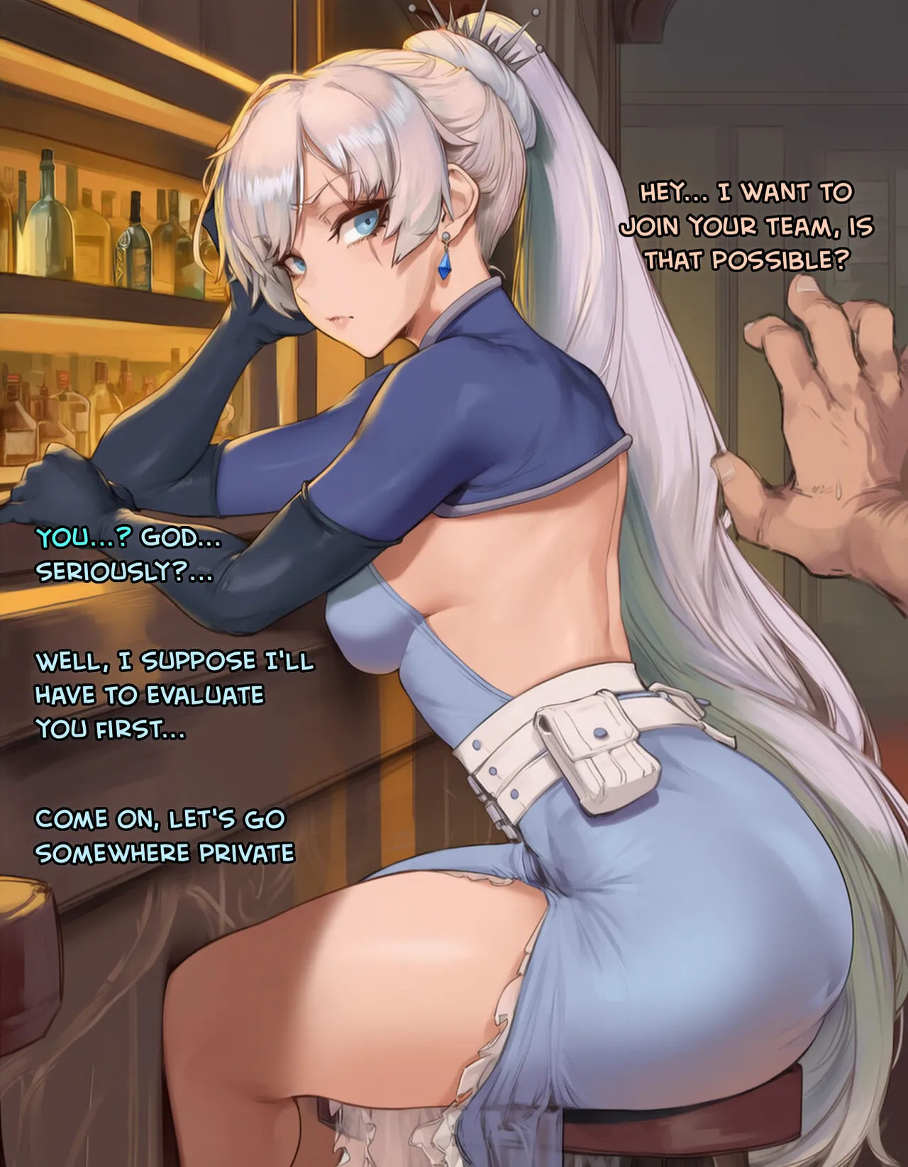 AIbby - Weiss Schnee Rejects You From Her Team -[Ai-Generated] Page 1