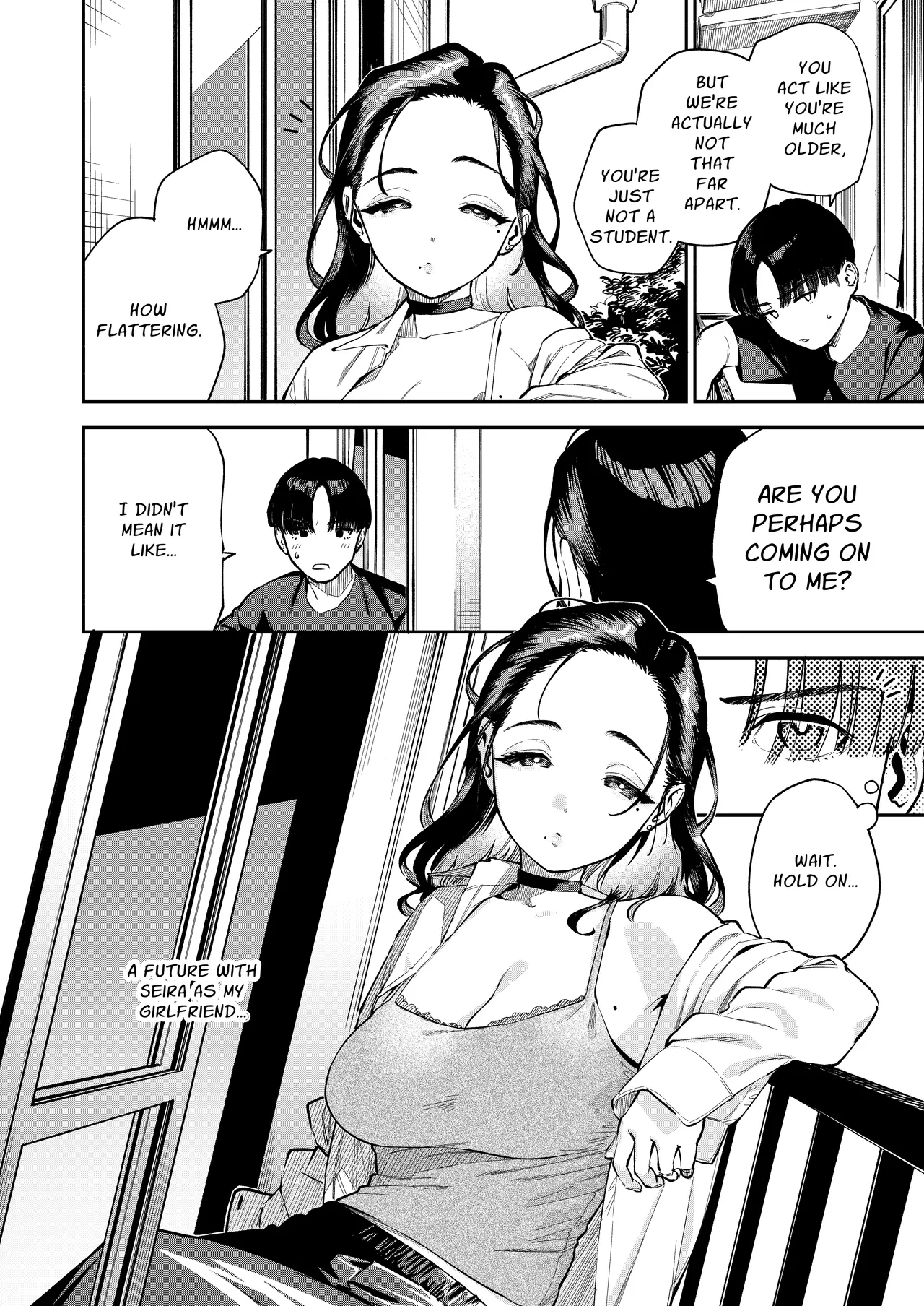 [Haraheridou (Herio)]Yojouhan no Femme Fatale - One-Room Femme Fatale | The Devilishness of a Small Room[English] [Guesswork] [Digital] Page 5