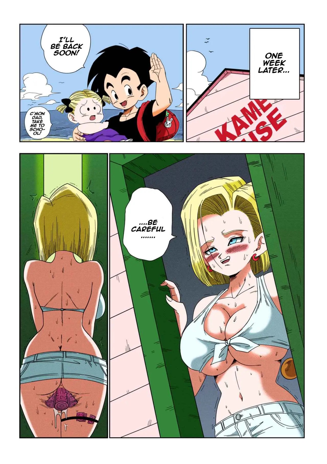 [Yamamoto]Android 18 vs. Master Roshi[Colored] Page 29
