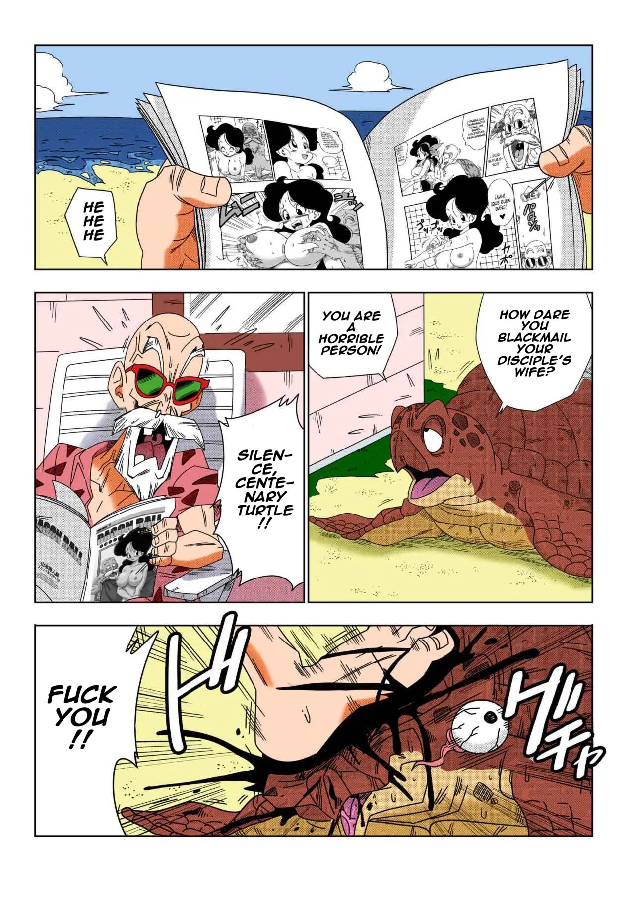 [Yamamoto]Android 18 vs. Master Roshi[Colored] Page 30