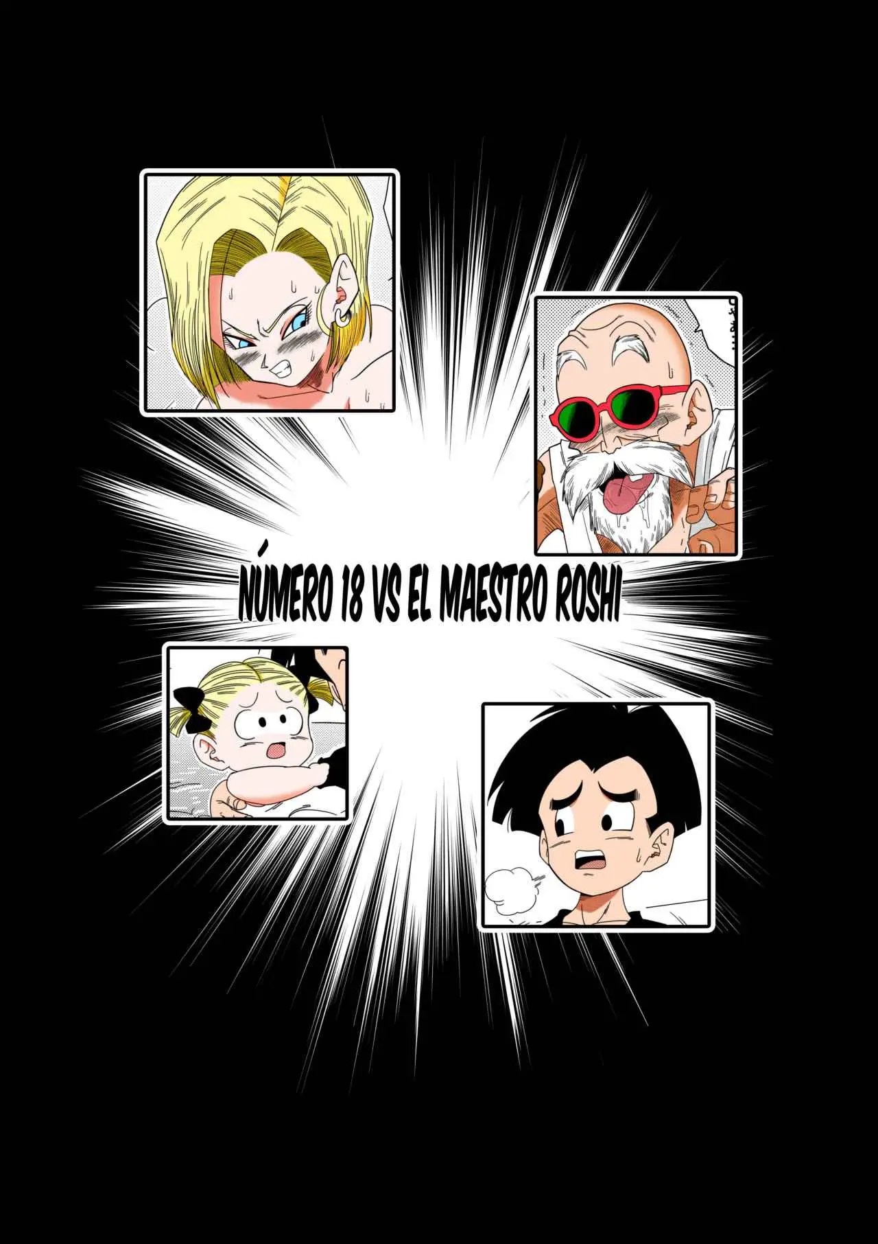 [Yamamoto]Android 18 vs. Master Roshi[Colored] Page 4