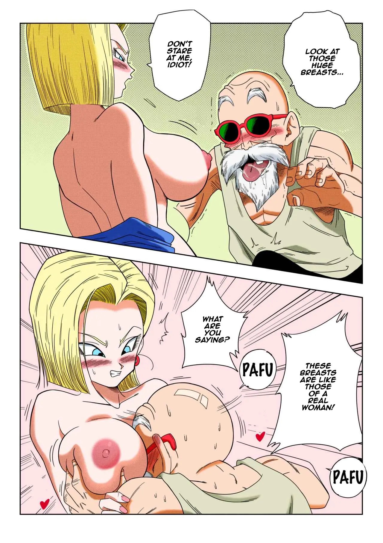[Yamamoto]Android 18 vs. Master Roshi[Colored] Page 7