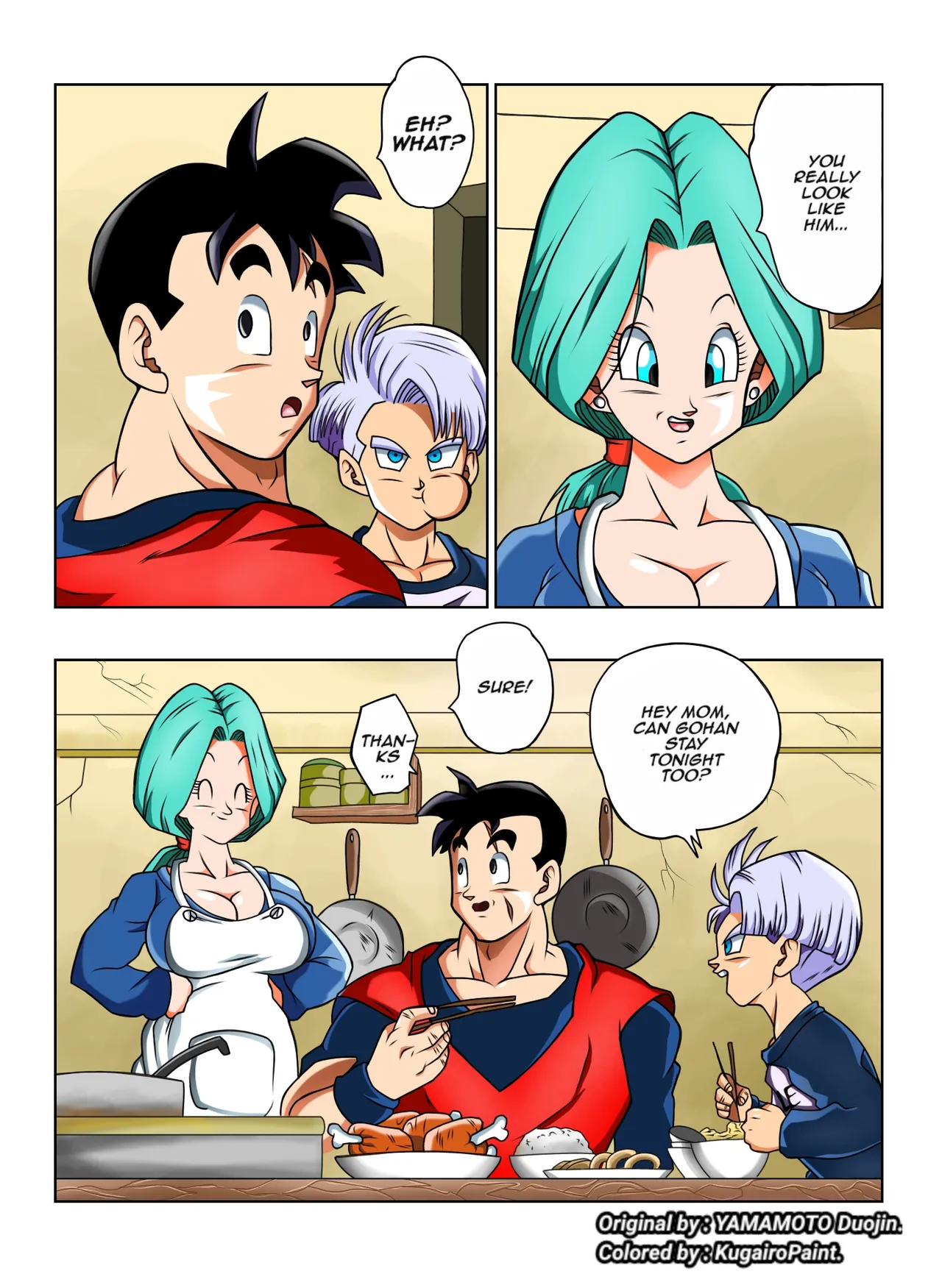 [Yamamoto]Lots of Sex in the Future! Bulma and Gohan[Colored] Page 3