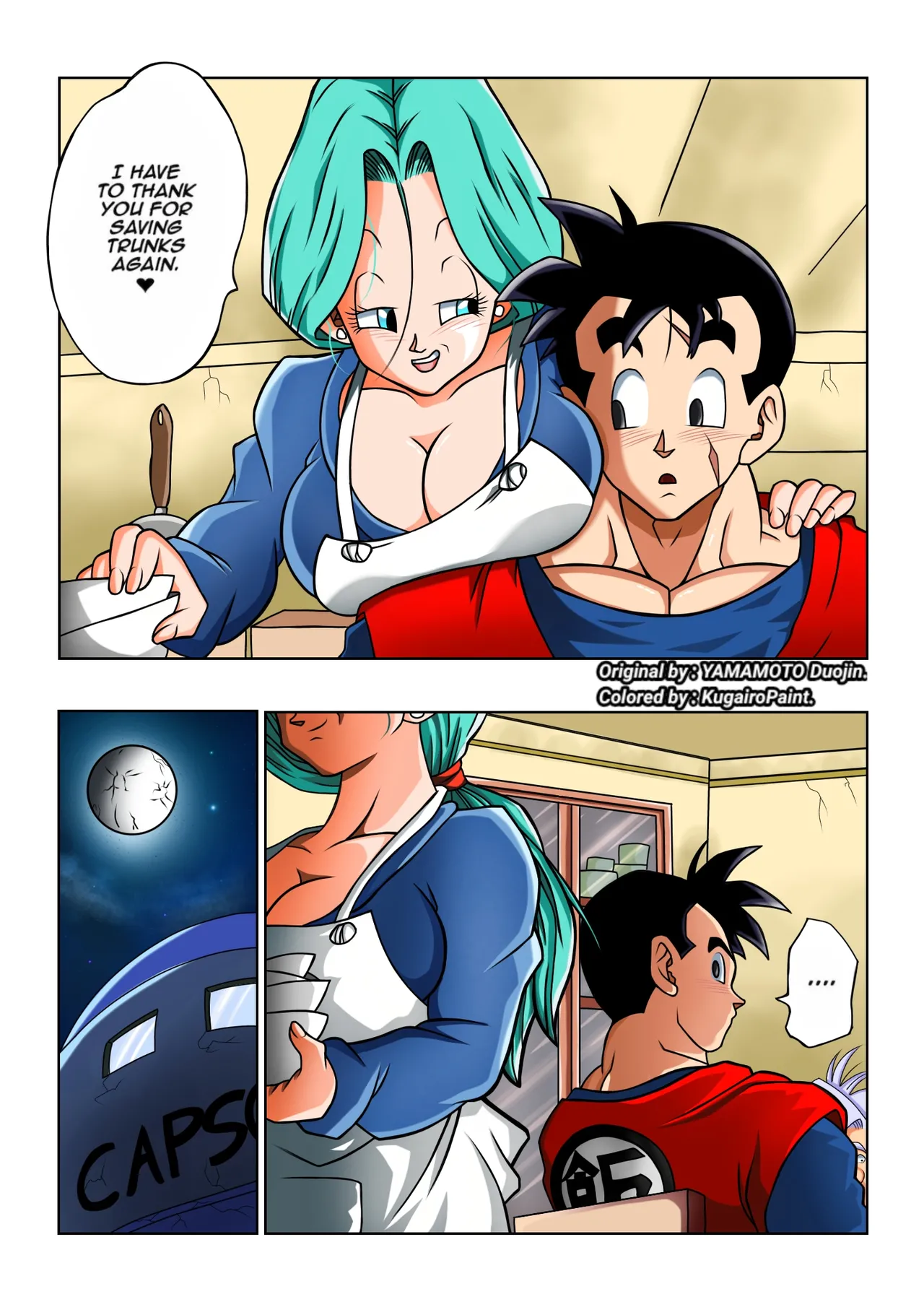 [Yamamoto]Lots of Sex in the Future! Bulma and Gohan[Colored] Page 4