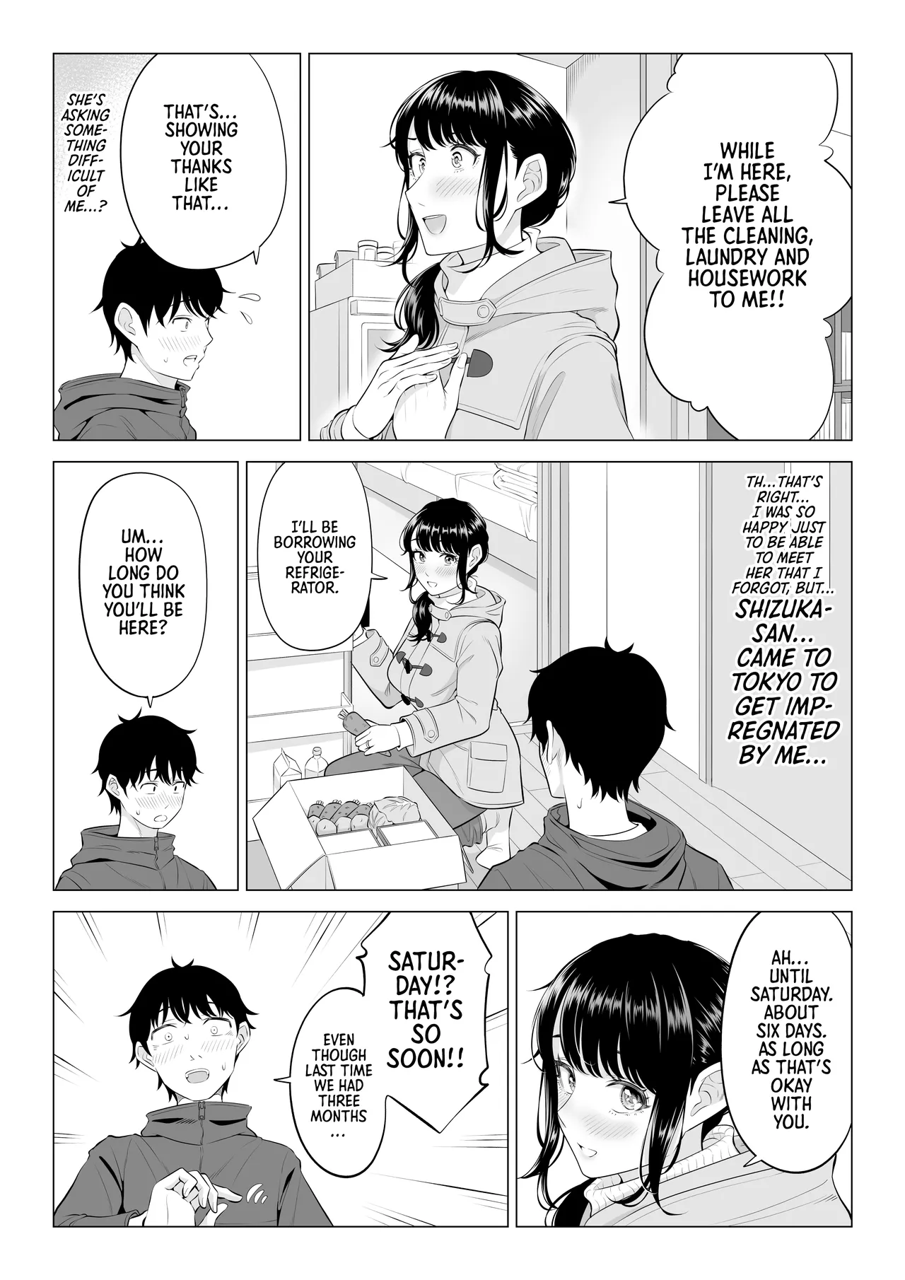 [Date Roku]Ore ga Dairi Tanetsuke Suru Koto ni Natta Hitozuma Tachibana Shizuka-san wa Nannimo Shiranai!! Sono 2 | | Shizuka Tachibana, the Housewife Who Collects My Sperm Donations, Doesn’t Know a Damn Thing!! Chapter 2[English] [Morally Bankrupt Wizard Translations] Page 12